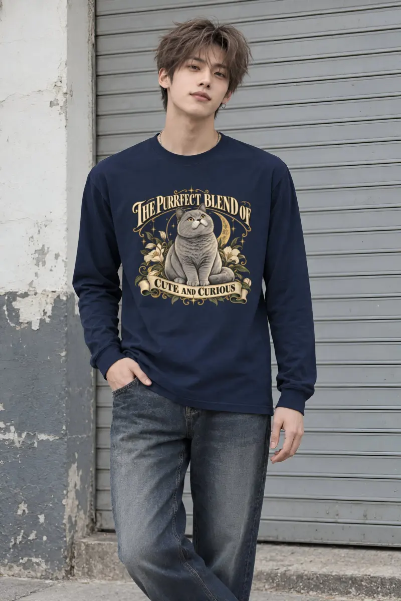 "Cute And Curious" Unisex Longsleeve T-shirt