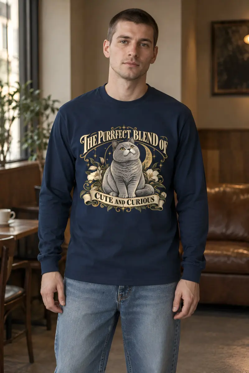 "Cute And Curious" Unisex Longsleeve T-shirt