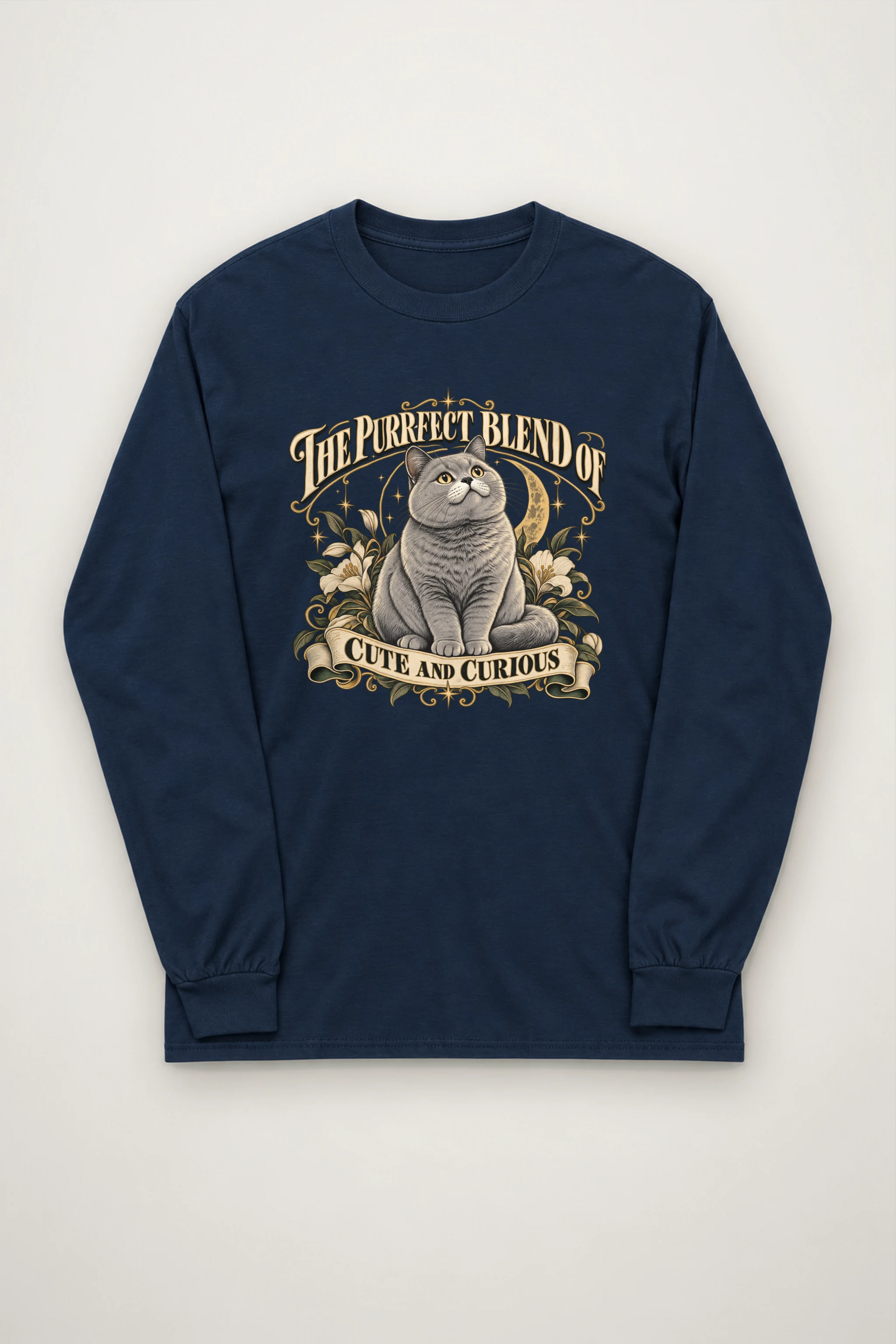 "Cute And Curious" Unisex Longsleeve T-shirt