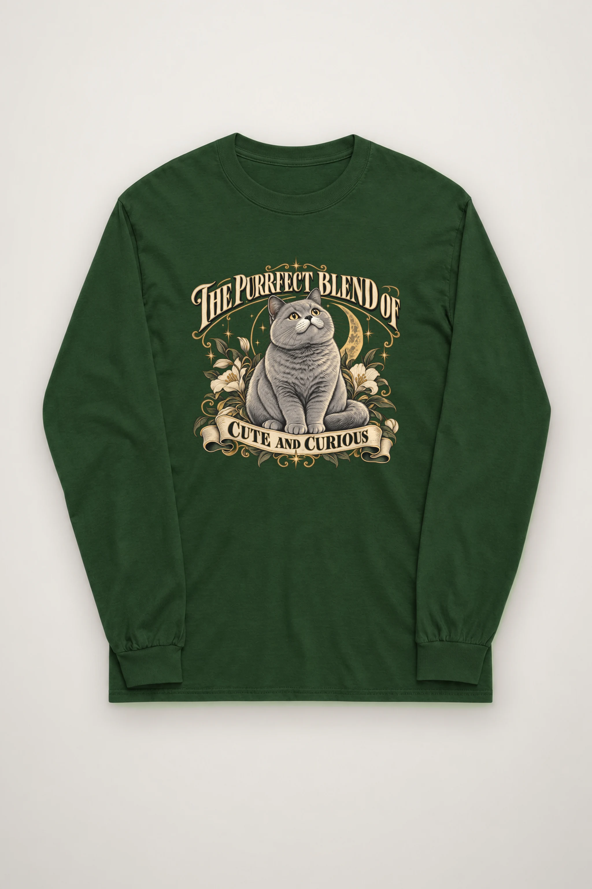 "Cute And Curious" Unisex Longsleeve T-shirt