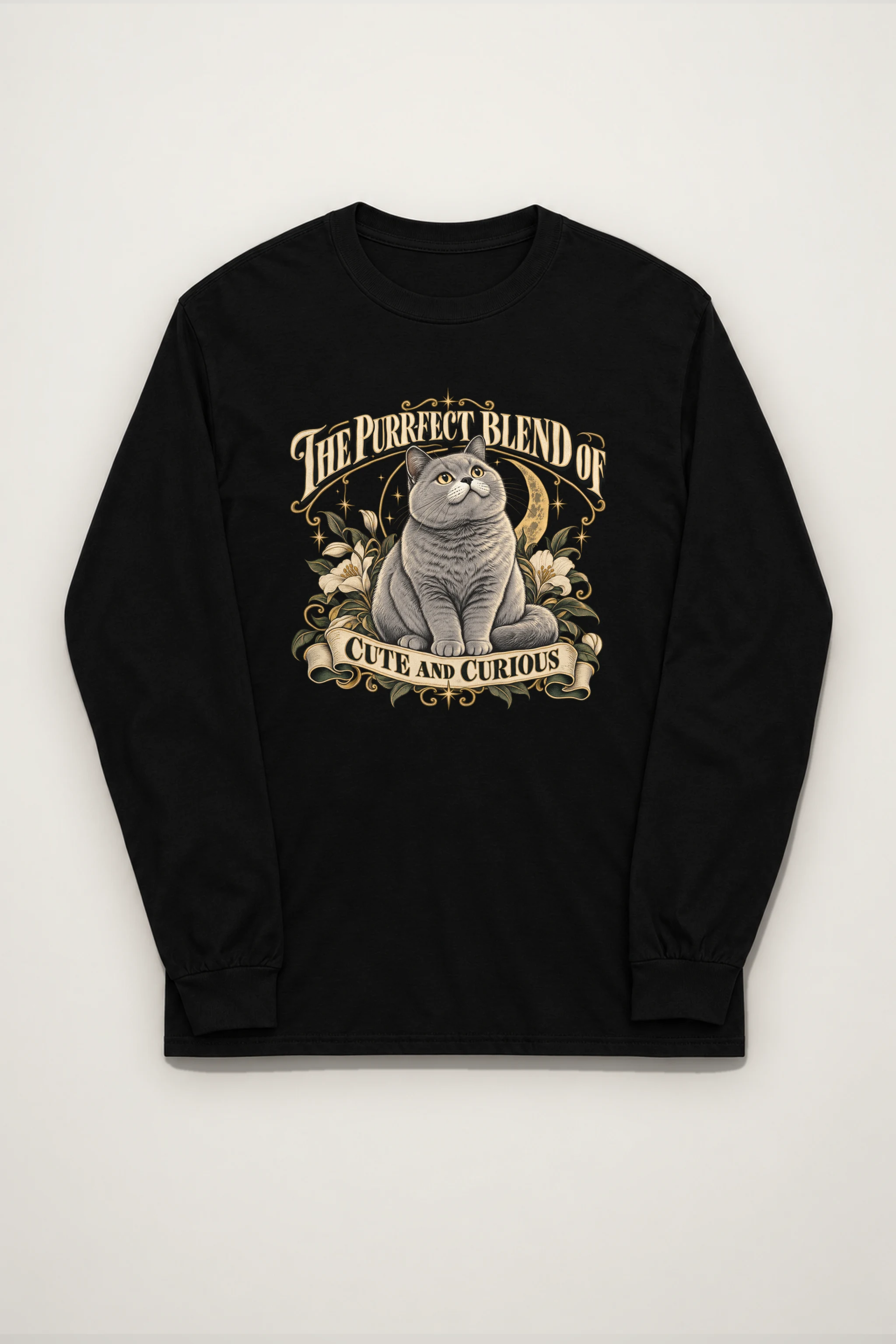 "Cute And Curious" Unisex Longsleeve T-shirt