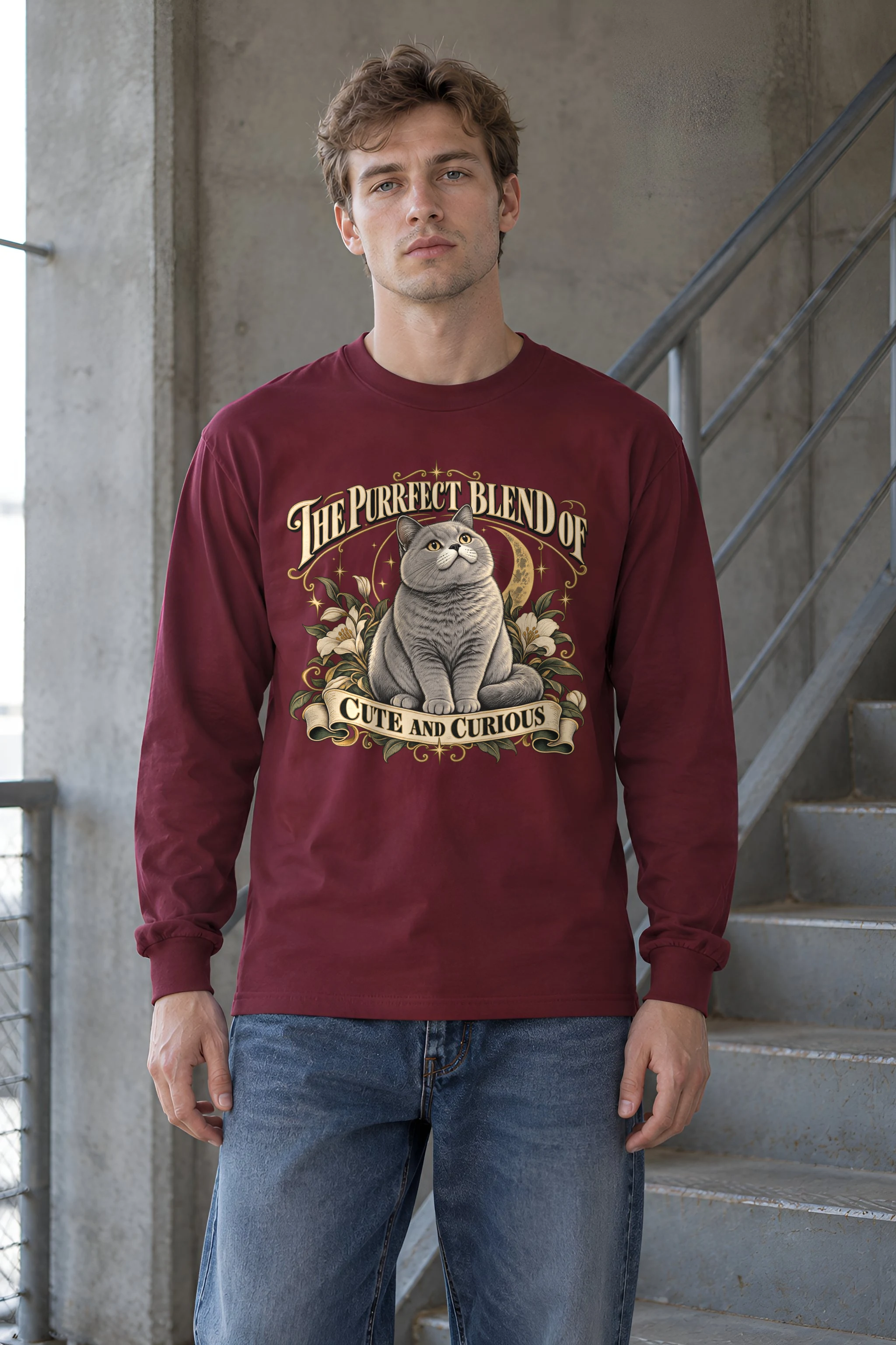 "Cute And Curious" Unisex Longsleeve T-shirt