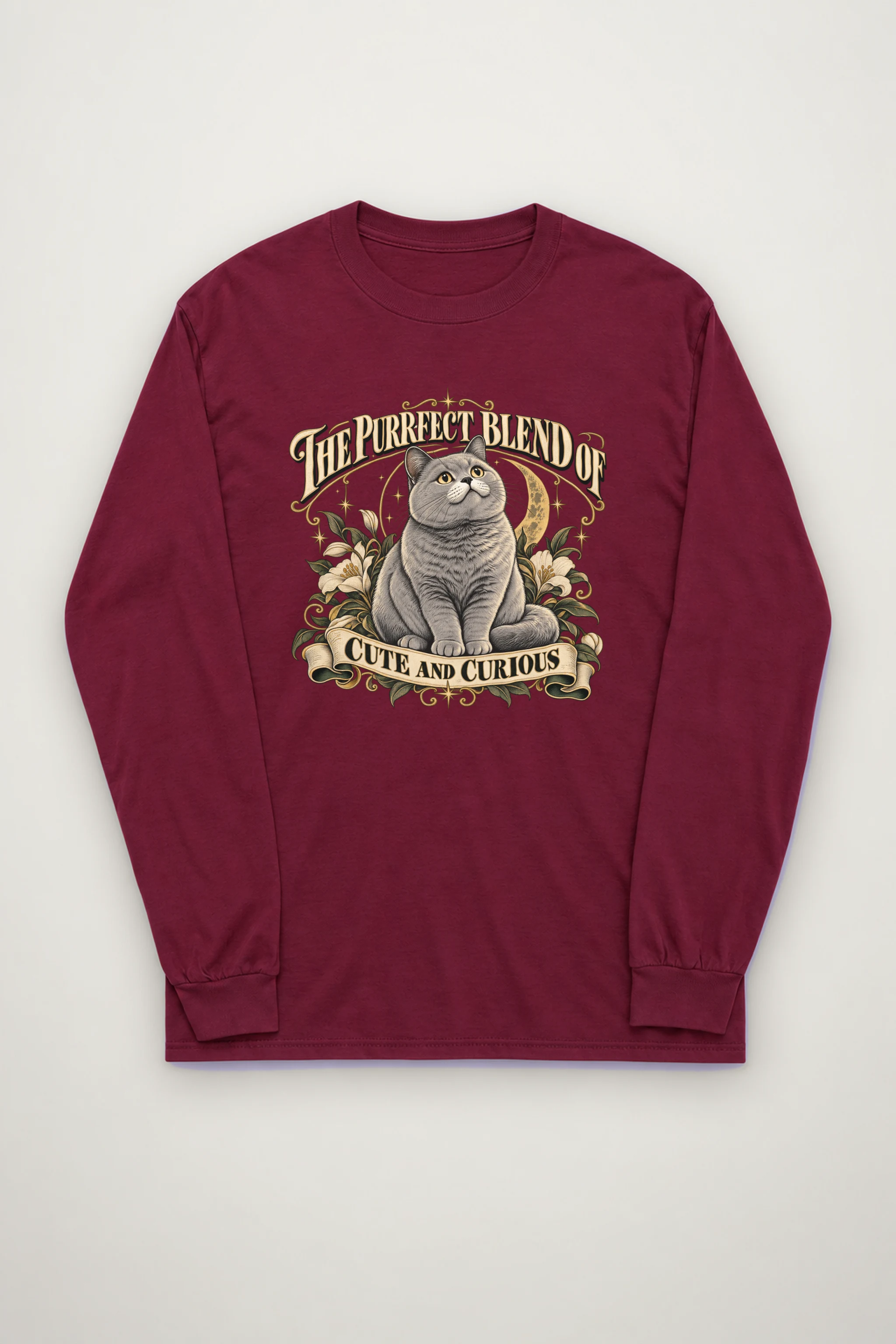 "Cute And Curious" Unisex Longsleeve T-shirt