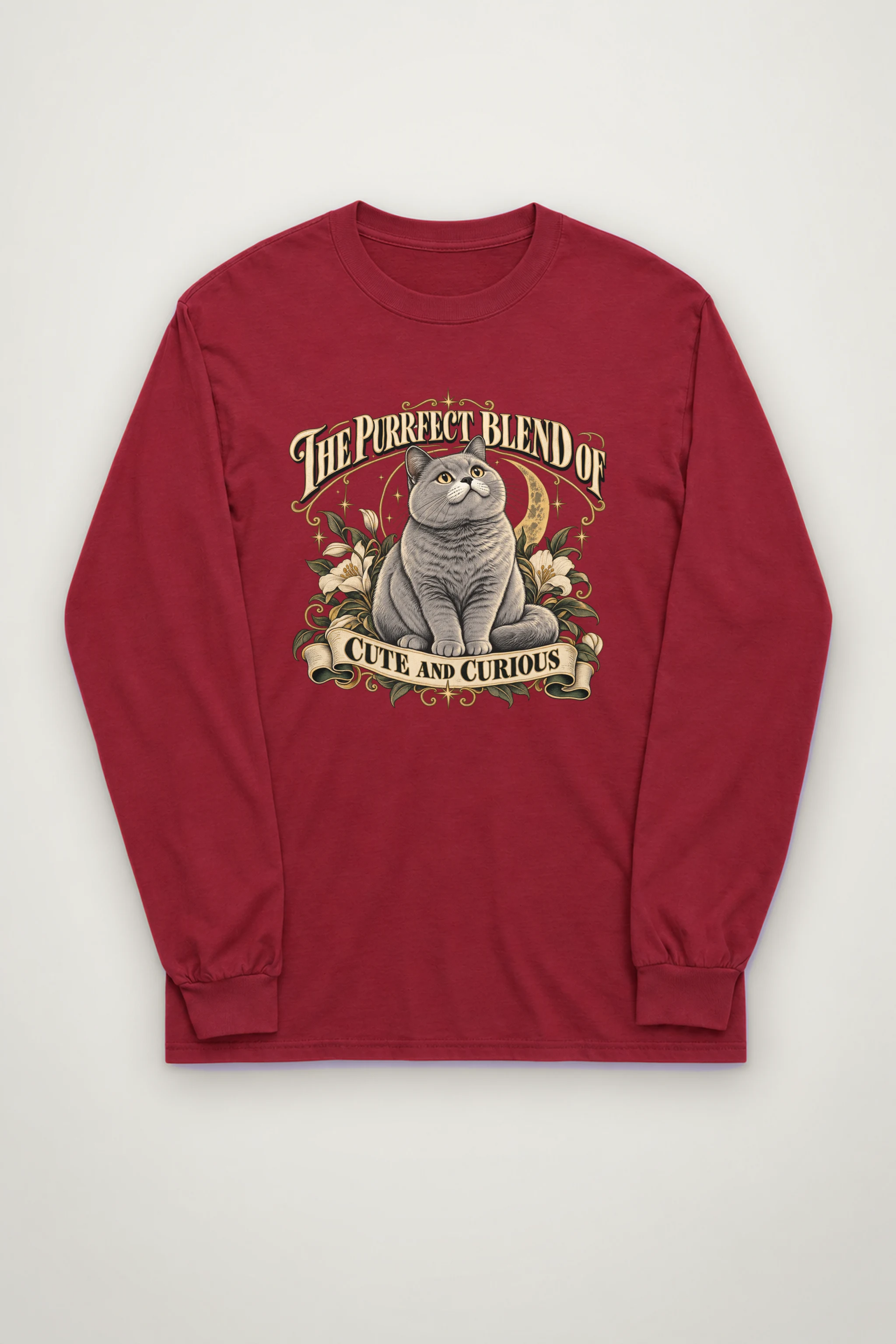 "Cute And Curious" Unisex Longsleeve T-shirt