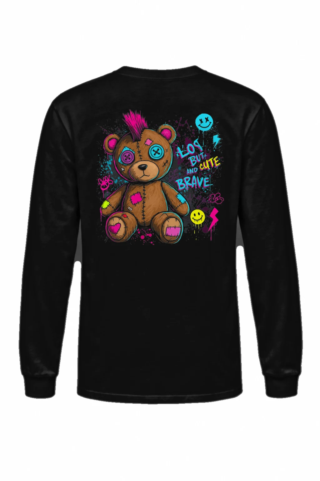 "Cute Brave Bear" Unisex Longsleeve T-shirt | Gildan 2400