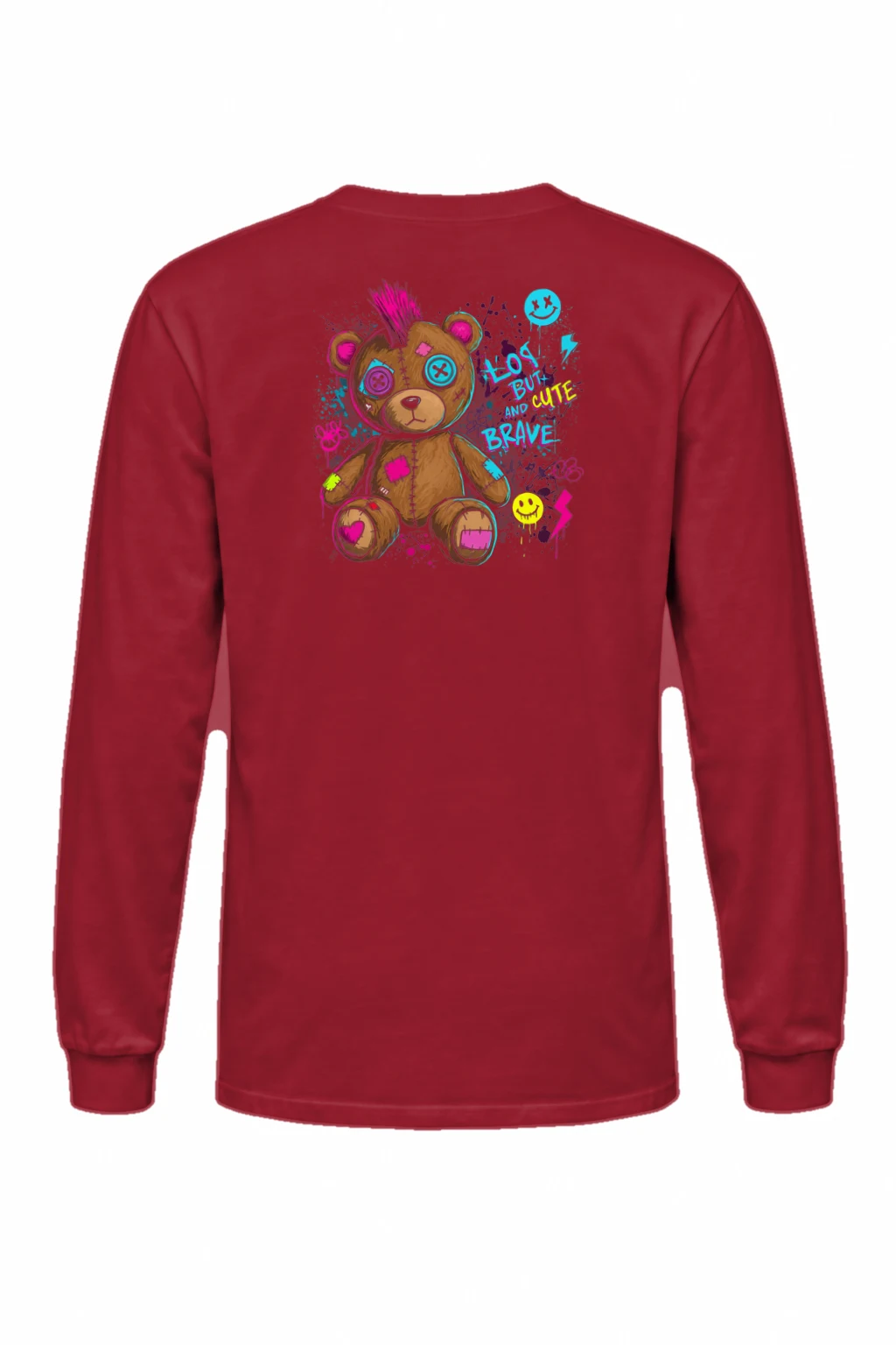 "Cute Brave Bear" Unisex Longsleeve T-shirt | Gildan 2400
