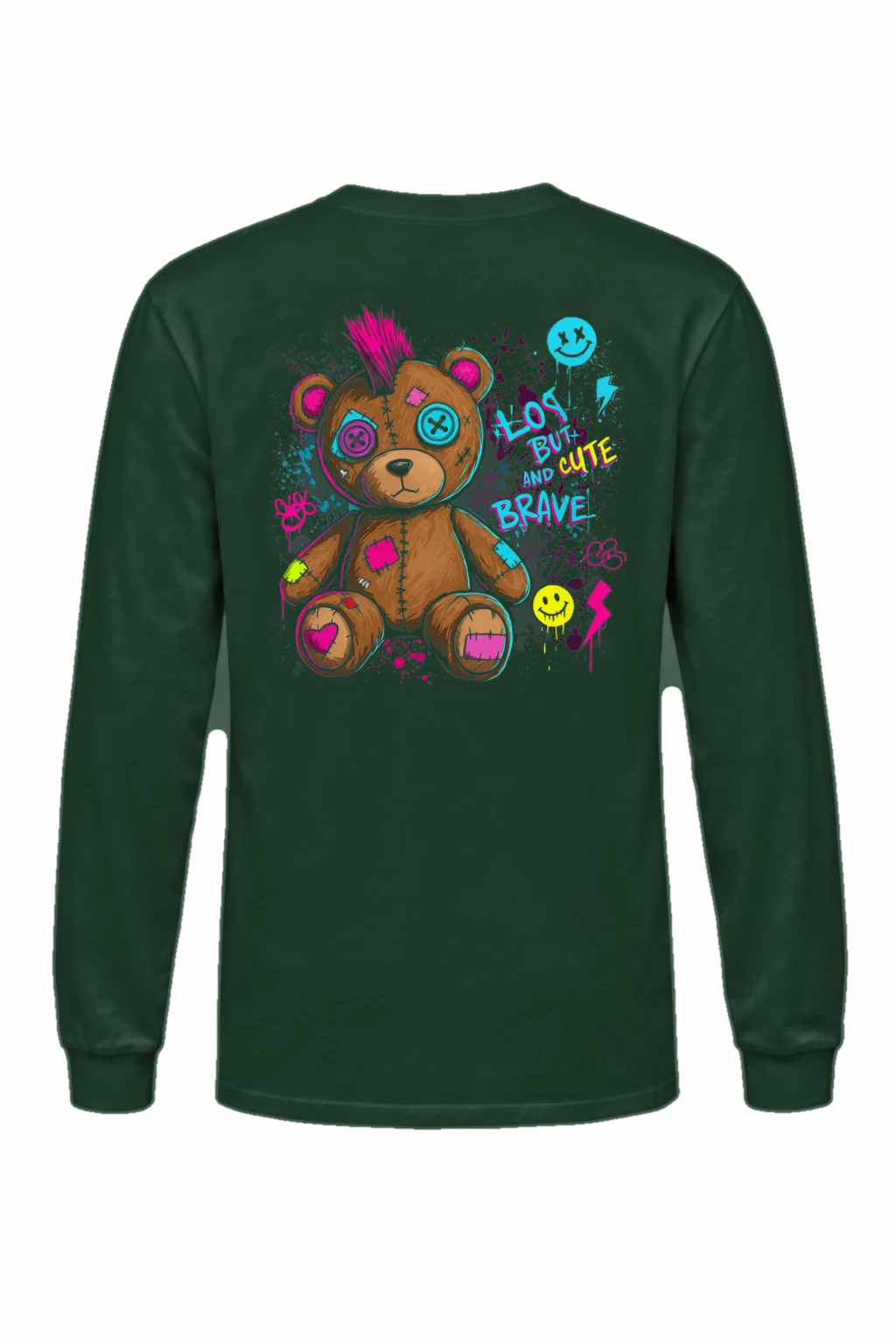 "Cute Brave Bear" Unisex Longsleeve T-shirt | Gildan 2400