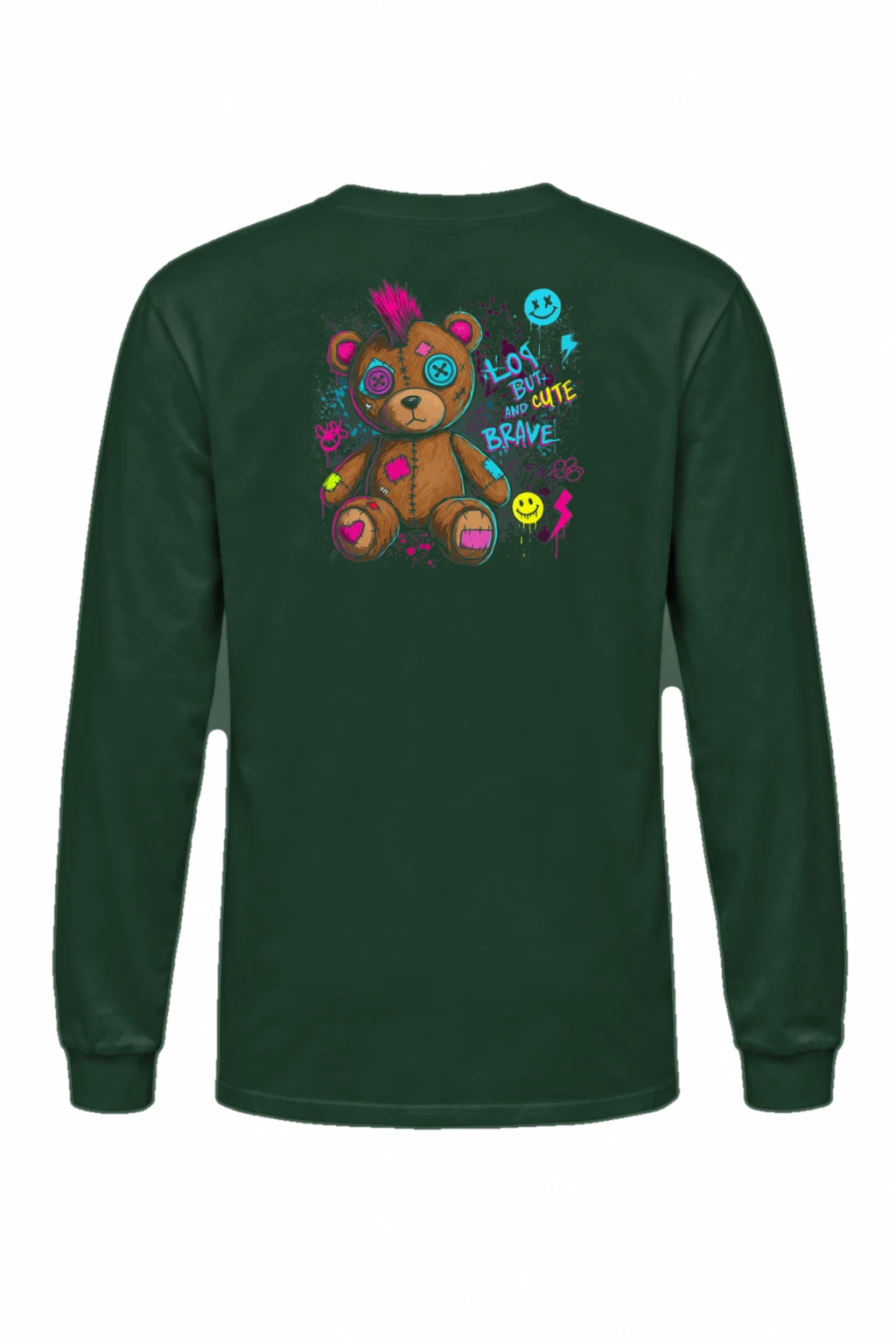 "Cute Brave Bear" Unisex Longsleeve T-shirt | Gildan 2400