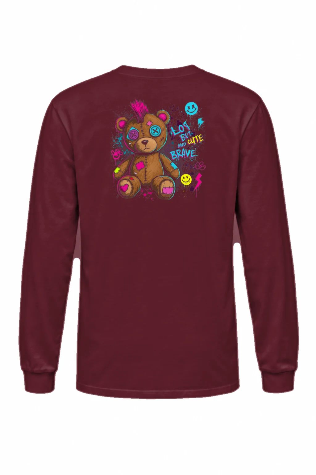"Cute Brave Bear" Unisex Longsleeve T-shirt | Gildan 2400
