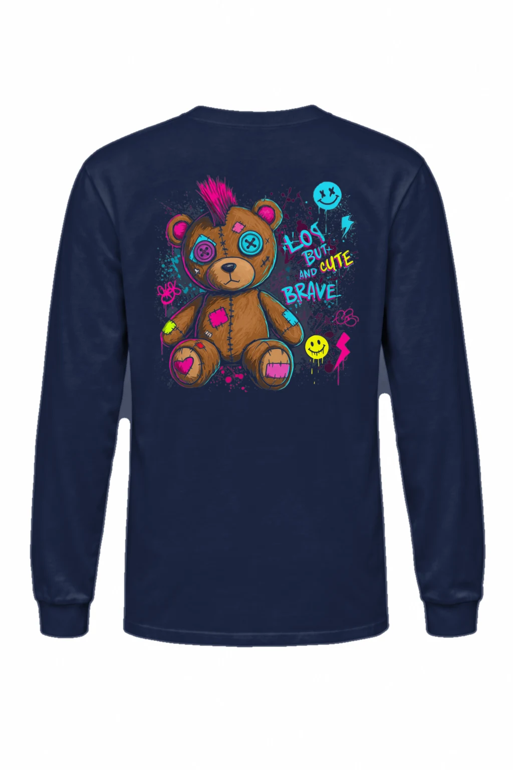 "Cute Brave Bear" Unisex Longsleeve T-shirt | Gildan 2400