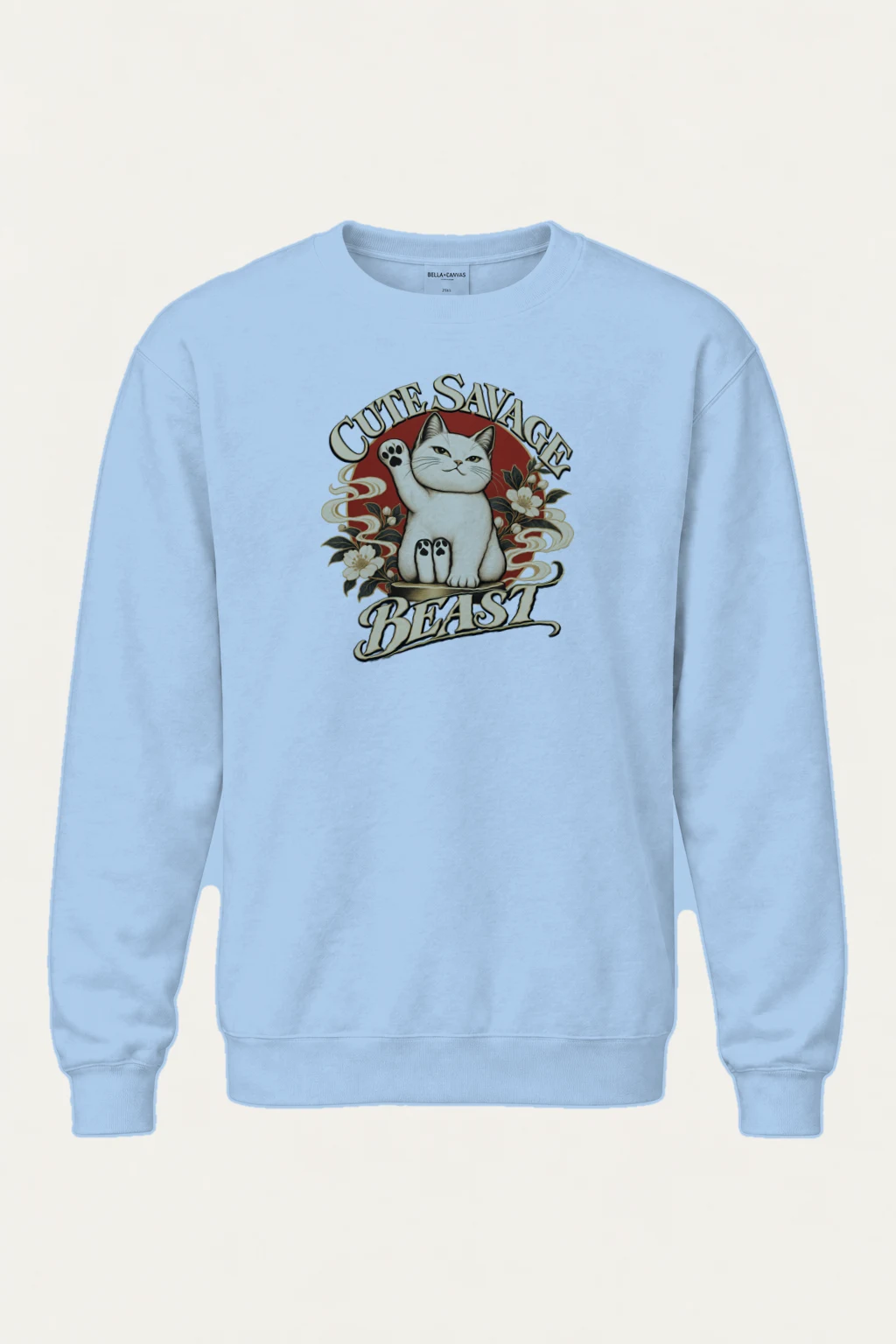 "Cute Savage Beast" Heavy Blend Unisex Crewneck Sweatshirt | Gildan 18000