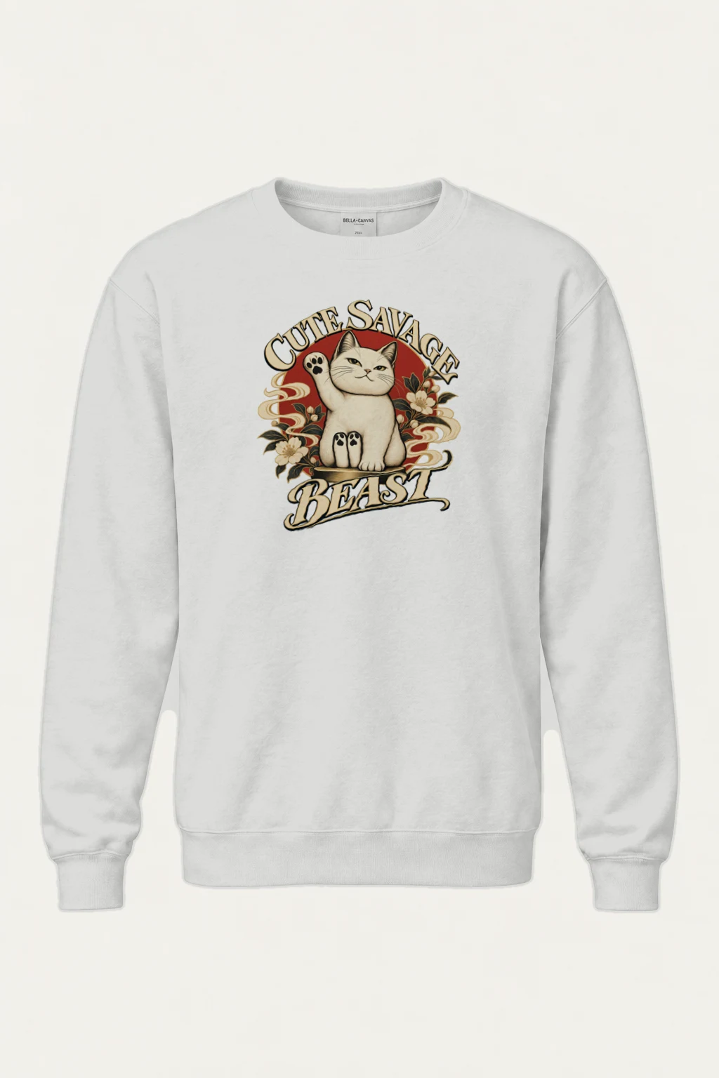 "Cute Savage Beast" Heavy Blend Unisex Crewneck Sweatshirt | Gildan 18000