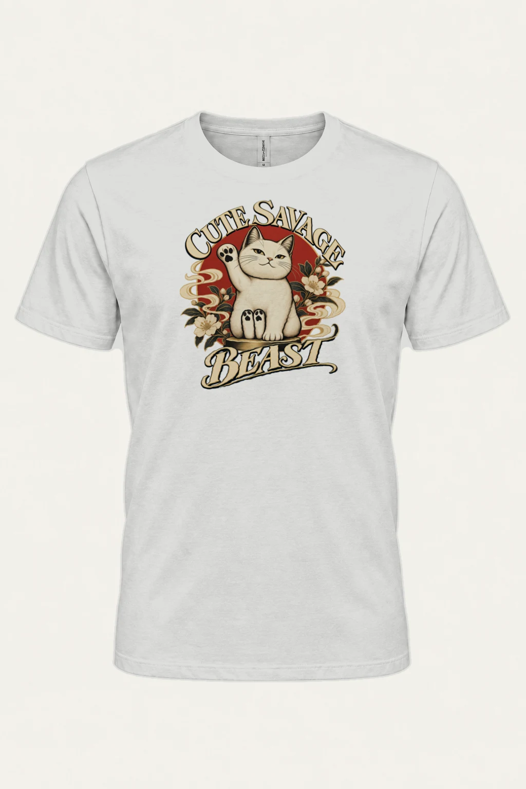 "Cute Savage Beast" Heavyweight Unisex Crewneck T-shirt | Gildan 5000