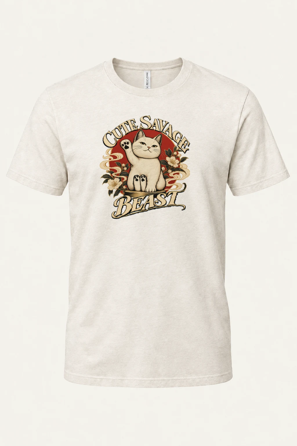 "Cute Savage Beast" Heavyweight Unisex Crewneck T-shirt | Gildan 5000