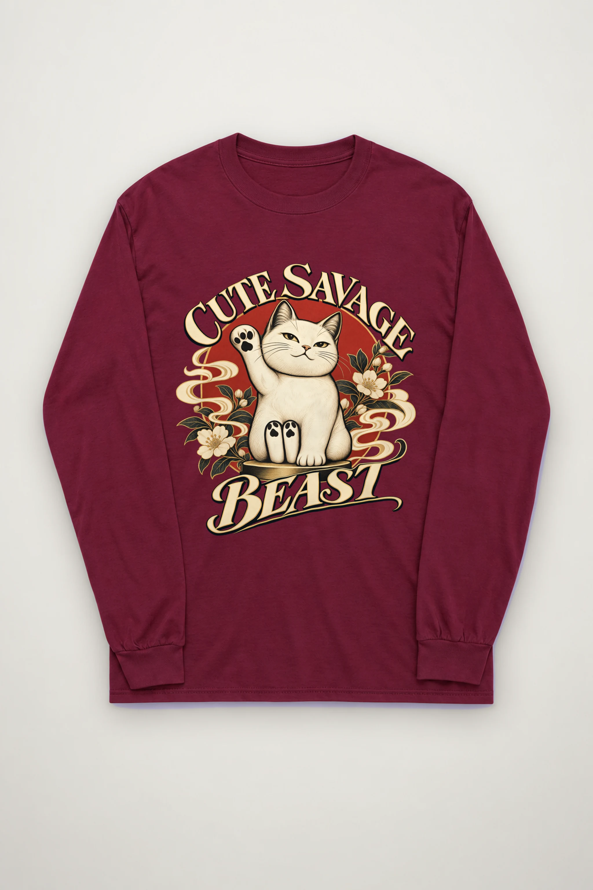 "Cute Savage Beast" Unisex Longsleeve T-shirt