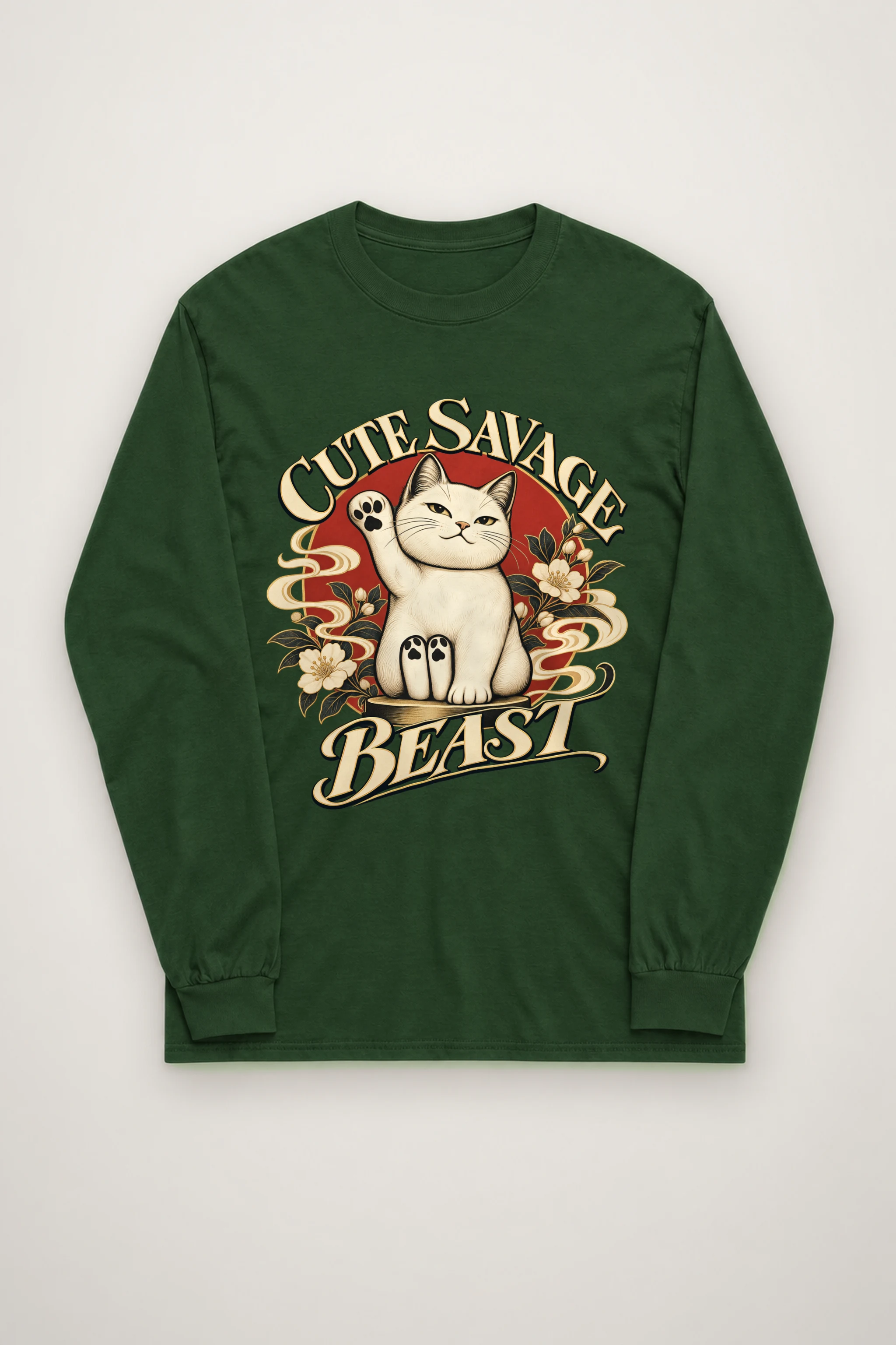 "Cute Savage Beast" Unisex Longsleeve T-shirt