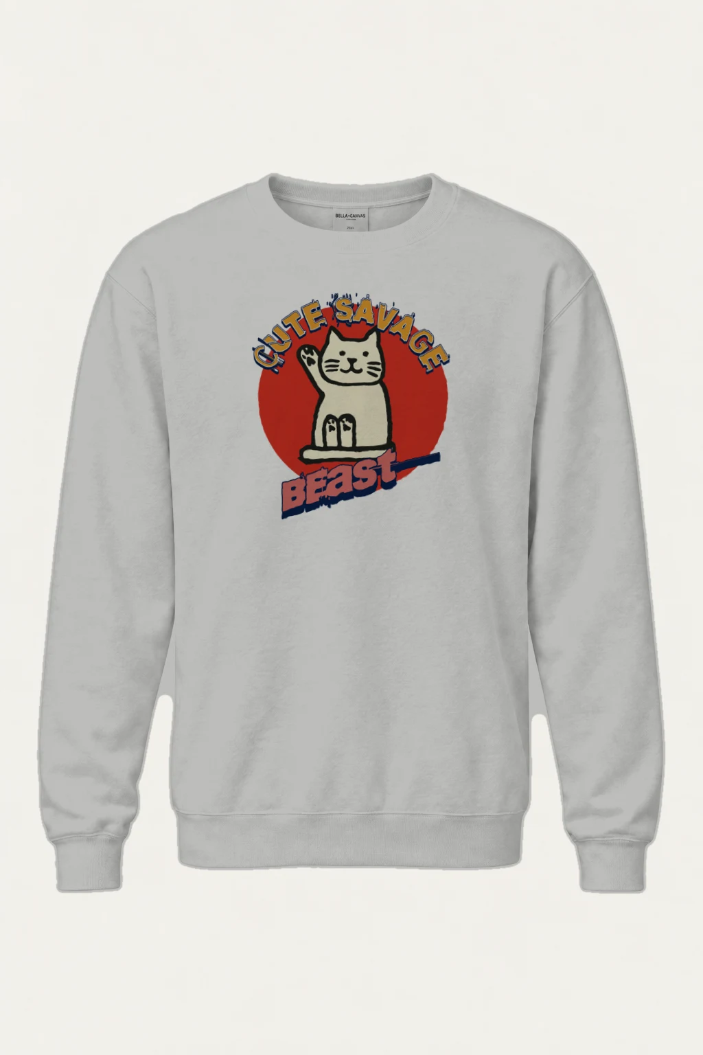 "Cutie Savage Beast" Heavy Blend Unisex Crewneck Sweatshirt | Gildan 18000