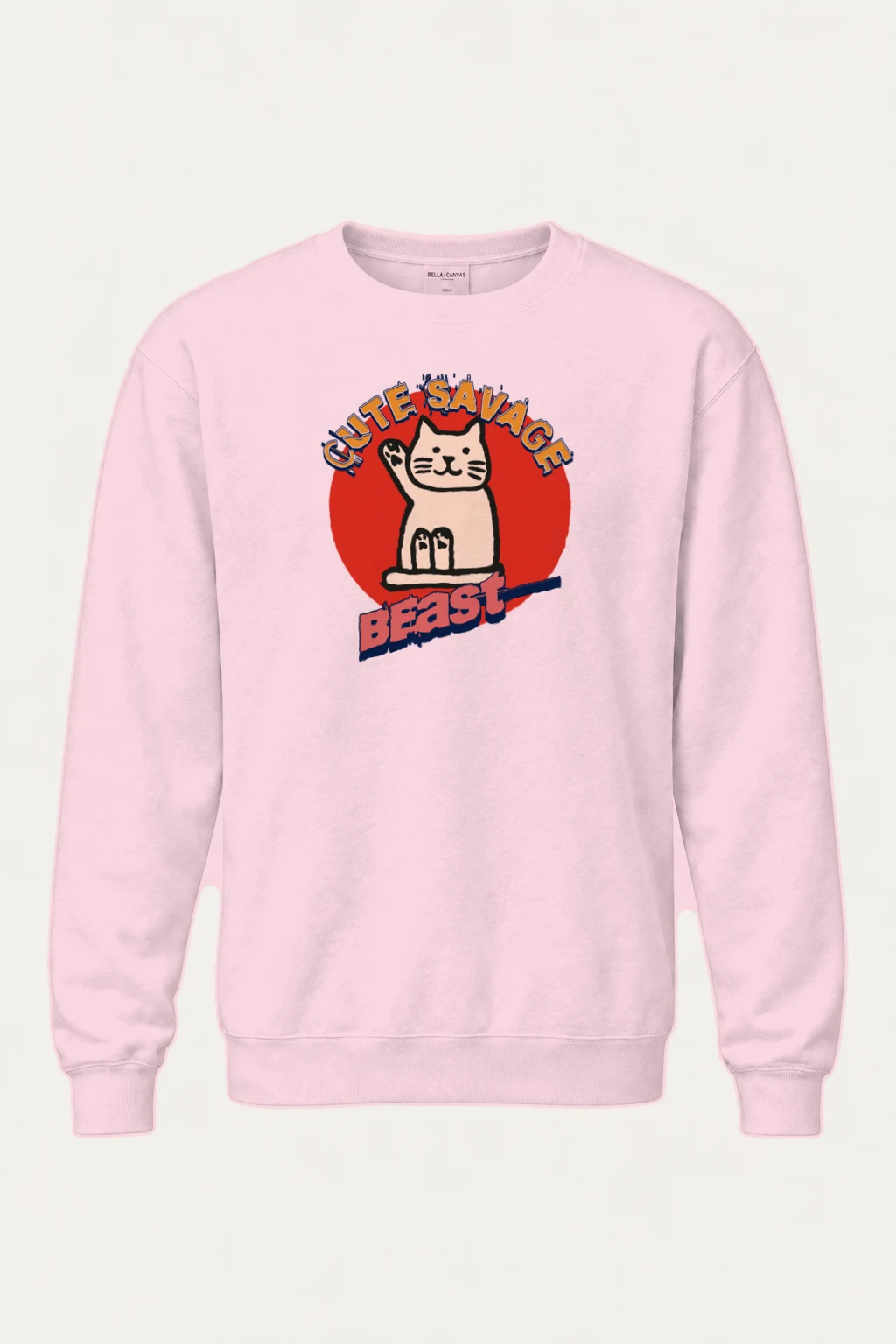 "Cutie Savage Beast" Heavy Blend Unisex Crewneck Sweatshirt | Gildan 18000