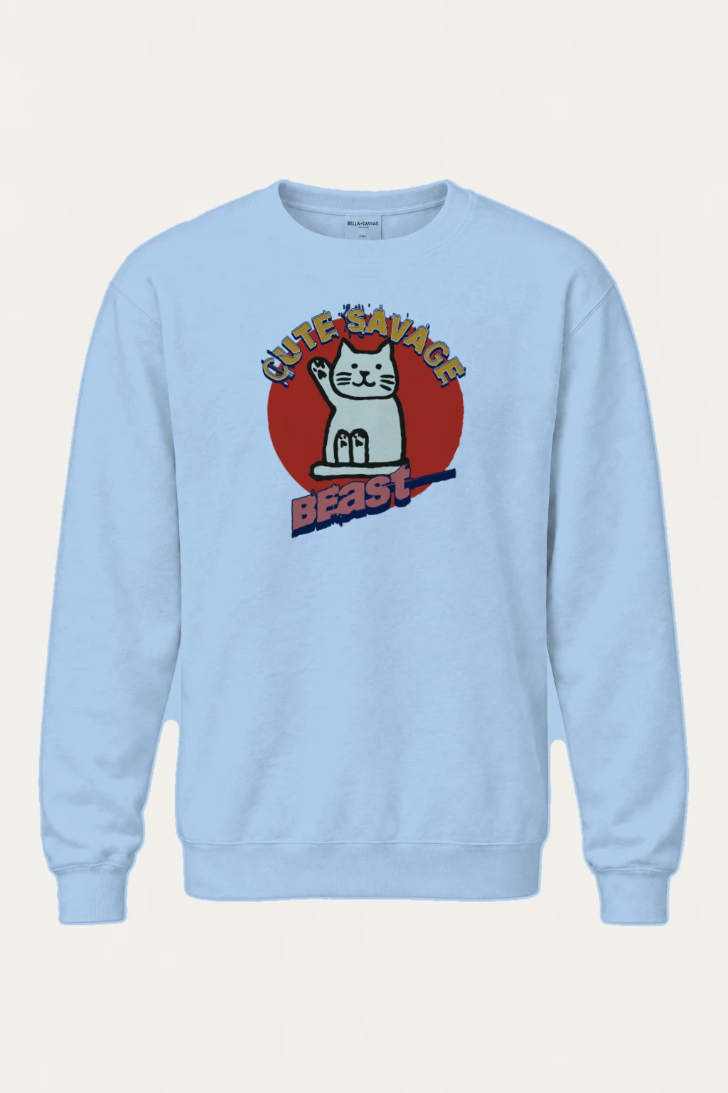 "Cutie Savage Beast" Heavy Blend Unisex Crewneck Sweatshirt | Gildan 18000