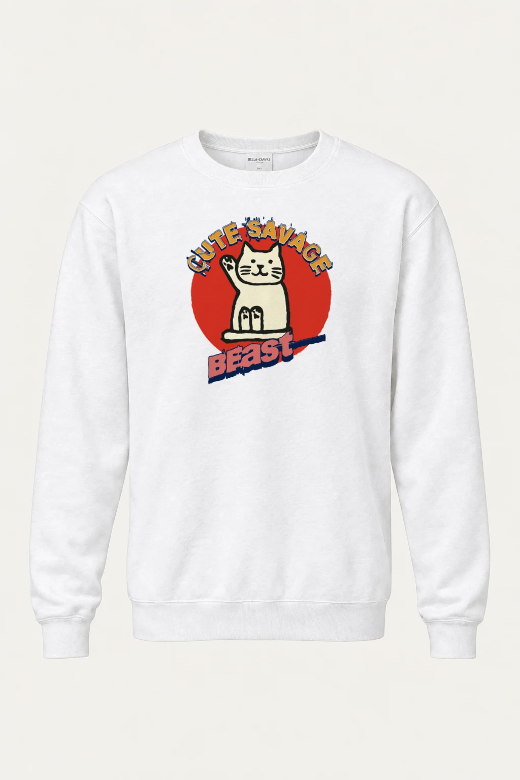 "Cutie Savage Beast" Heavy Blend Unisex Crewneck Sweatshirt | Gildan 18000