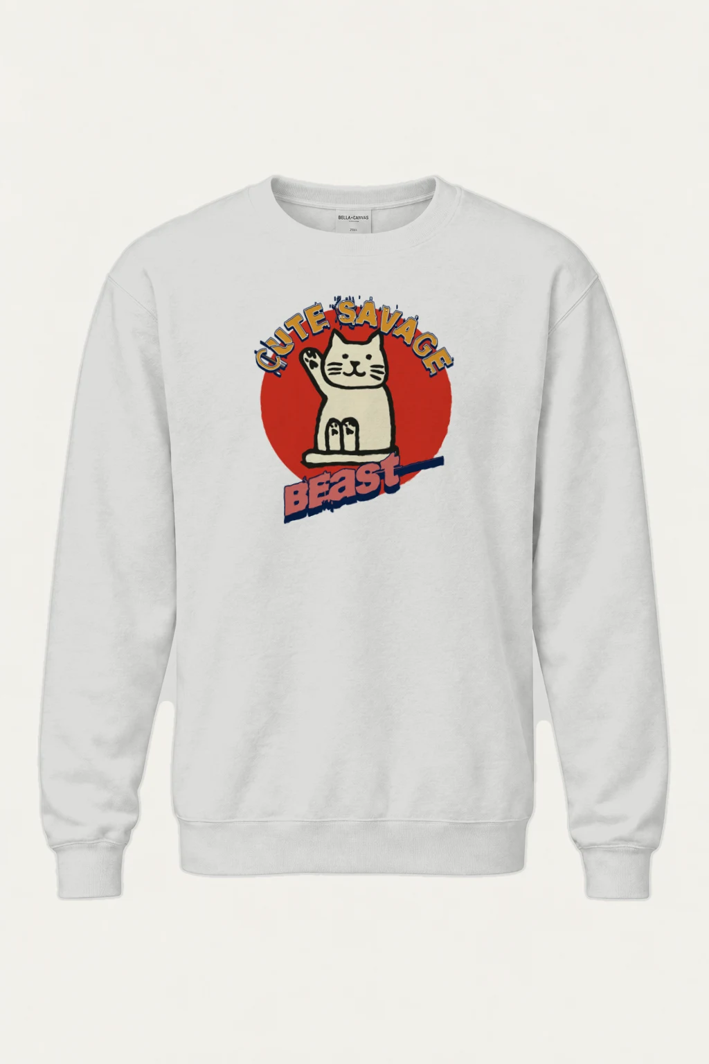"Cutie Savage Beast" Heavy Blend Unisex Crewneck Sweatshirt | Gildan 18000