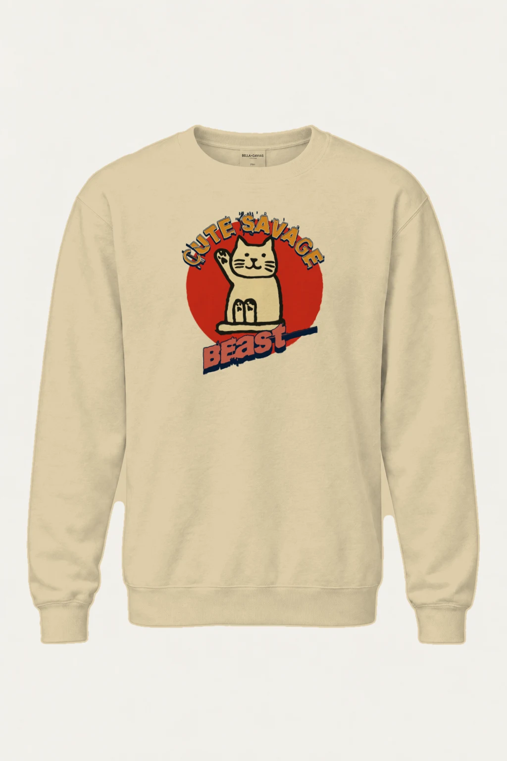 "Cutie Savage Beast" Heavy Blend Unisex Crewneck Sweatshirt | Gildan 18000