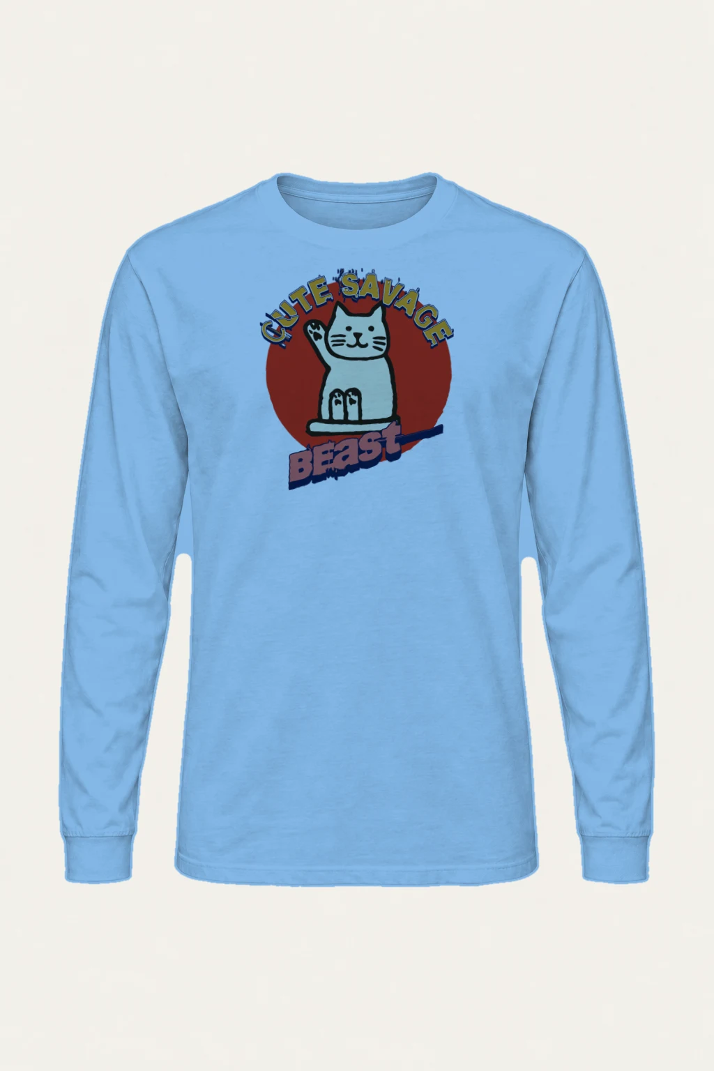 "Cutie Savage Beast" Unisex Longsleeve T-shirt | Gildan 2400