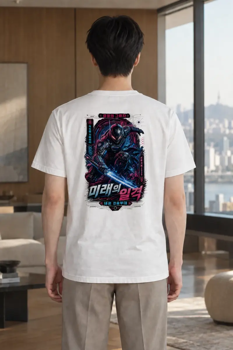 "Cybernetic Ninja" Heavyweight Unisex Crewneck T-shirt