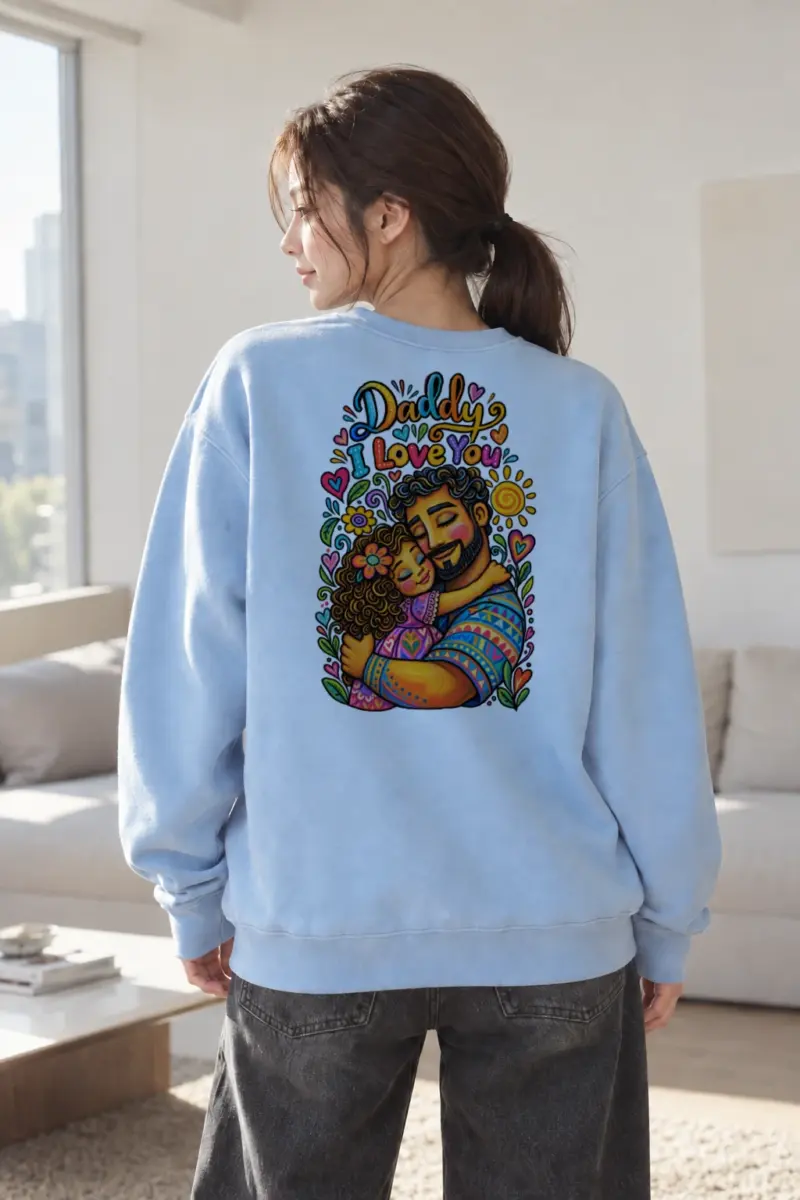 "Daddy I Love You" Heavy Blend Unisex Crewneck Sweatshirt | Gildan 18000