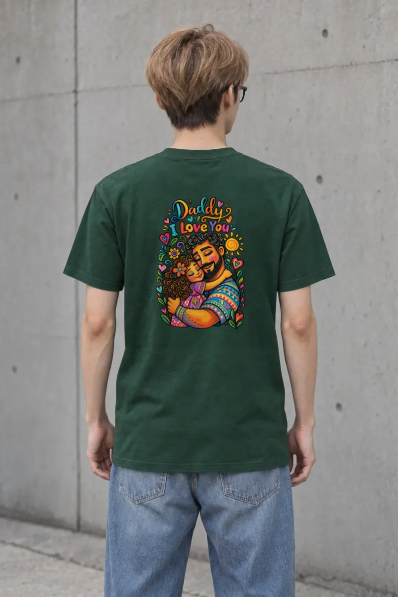 "Daddy I Love You" Heavyweight Unisex Crewneck T-shirt