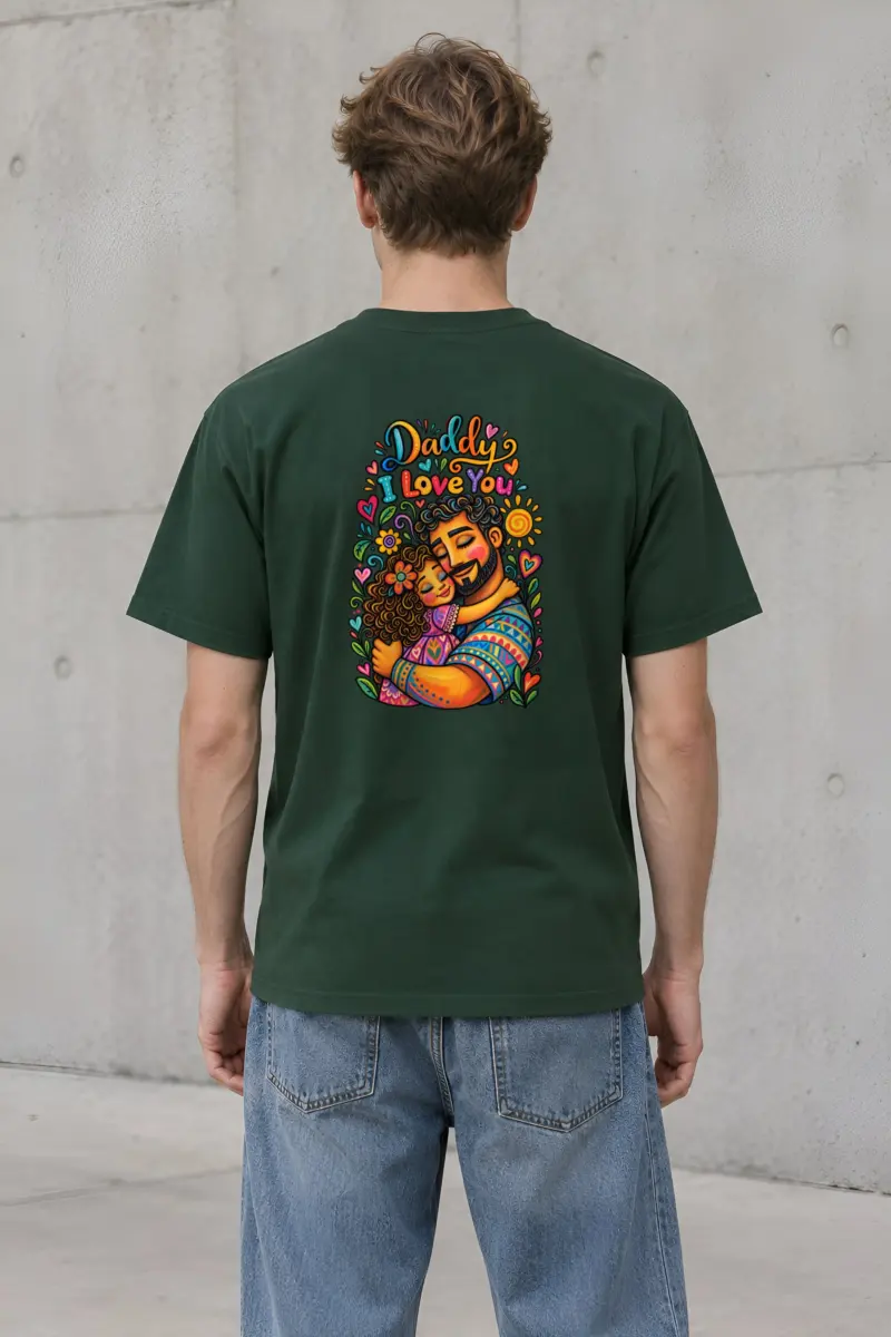 "Daddy I Love You" Heavyweight Unisex Crewneck T-shirt