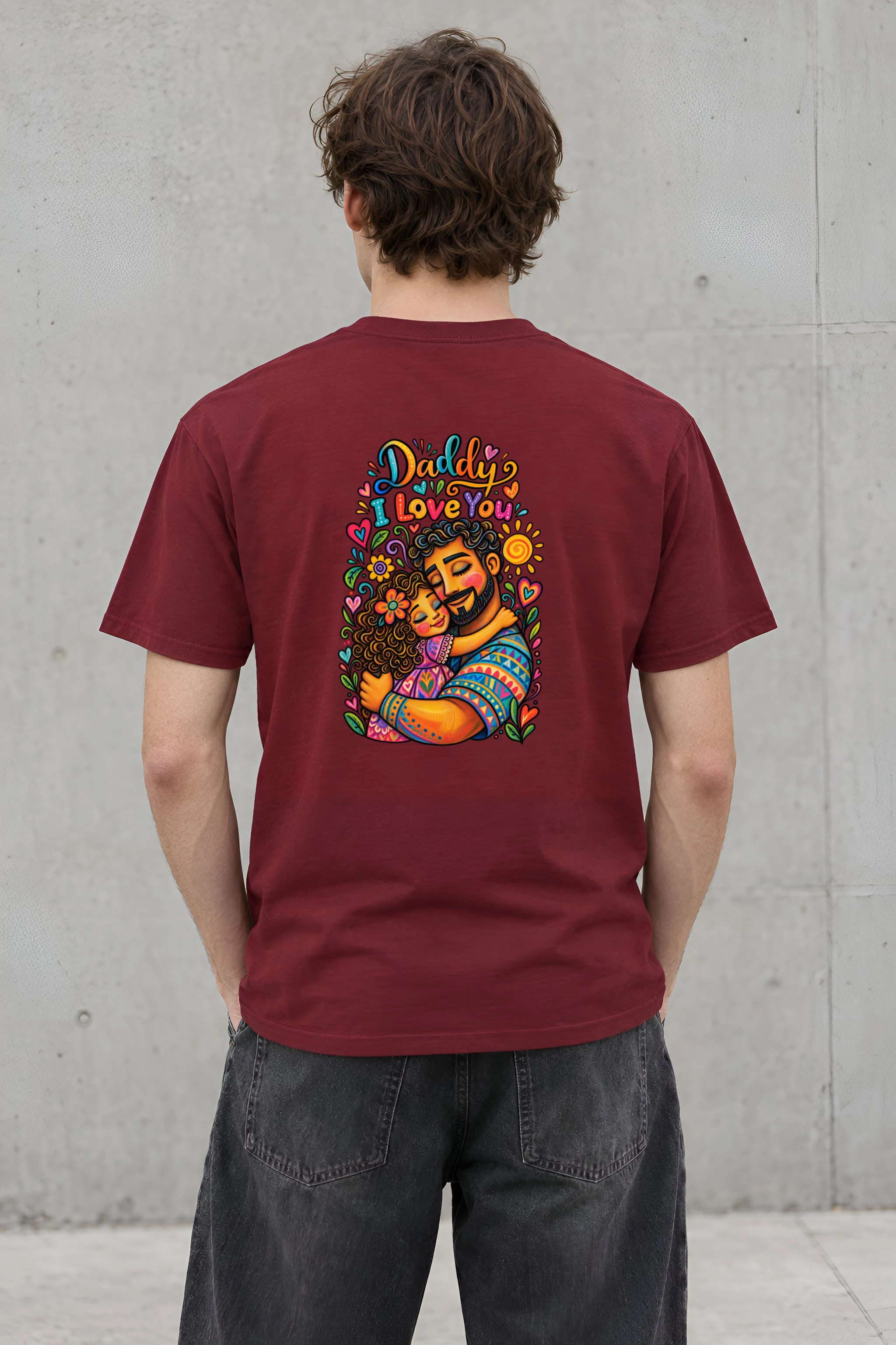 "Daddy I Love You" Heavyweight Unisex Crewneck T-shirt