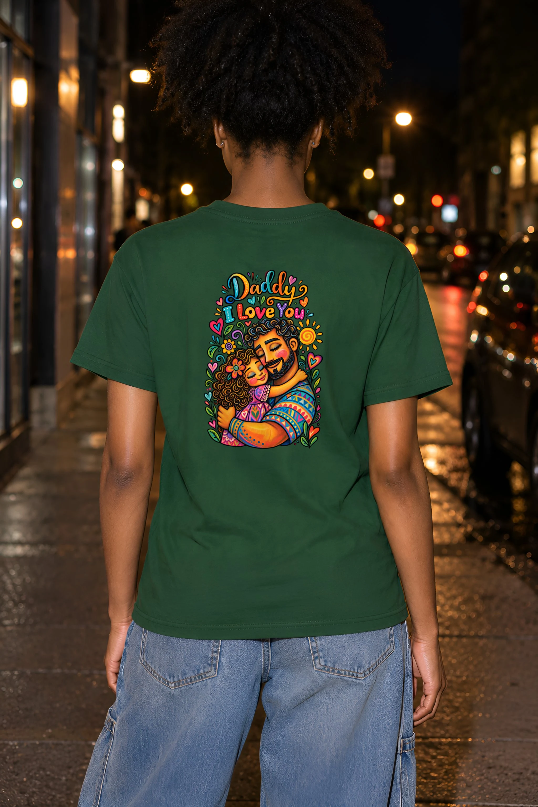 "Daddy I Love You" Heavyweight Unisex Crewneck T-shirt