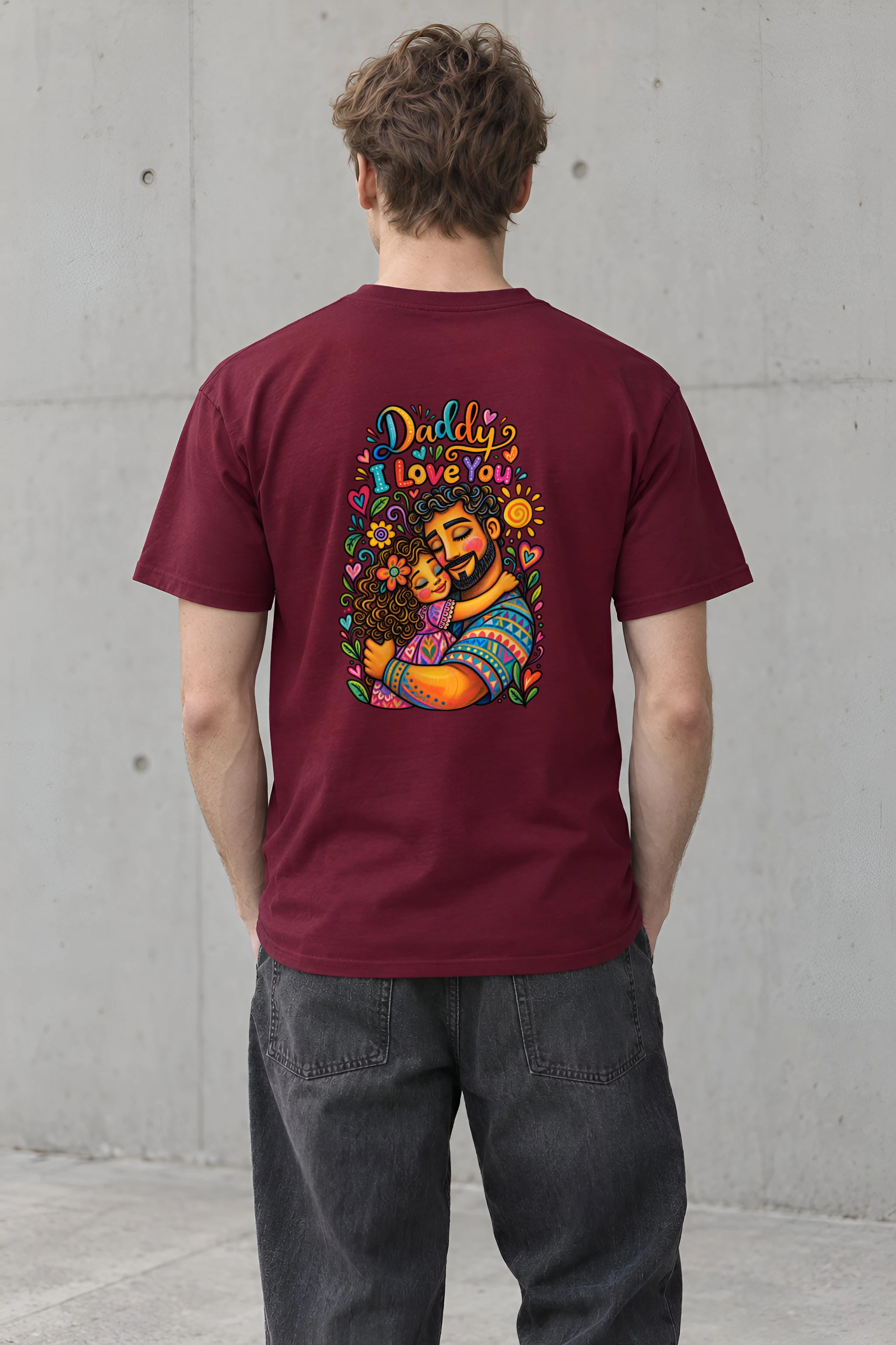 "Daddy I Love You" Heavyweight Unisex Crewneck T-shirt