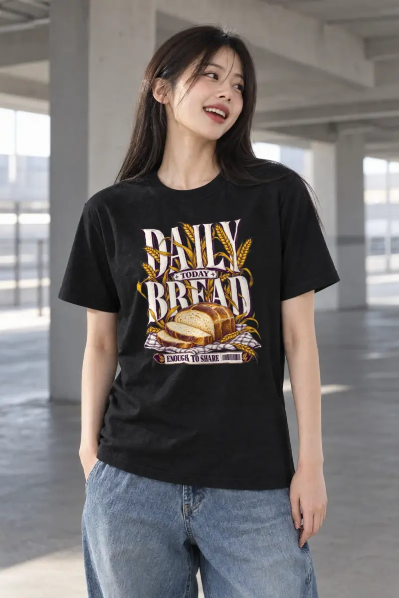 "Daily Bread" Heavyweight Unisex Crewneck T-shirt
