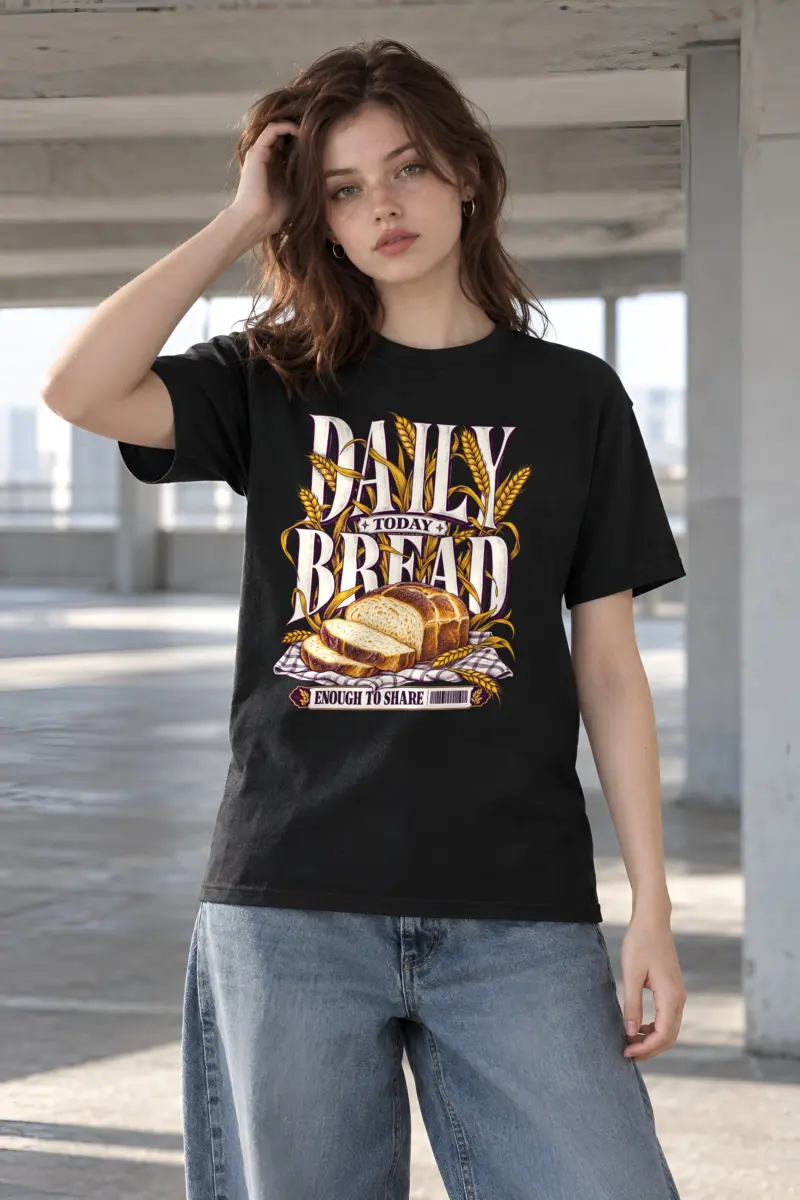 "Daily Bread" Heavyweight Unisex Crewneck T-shirt