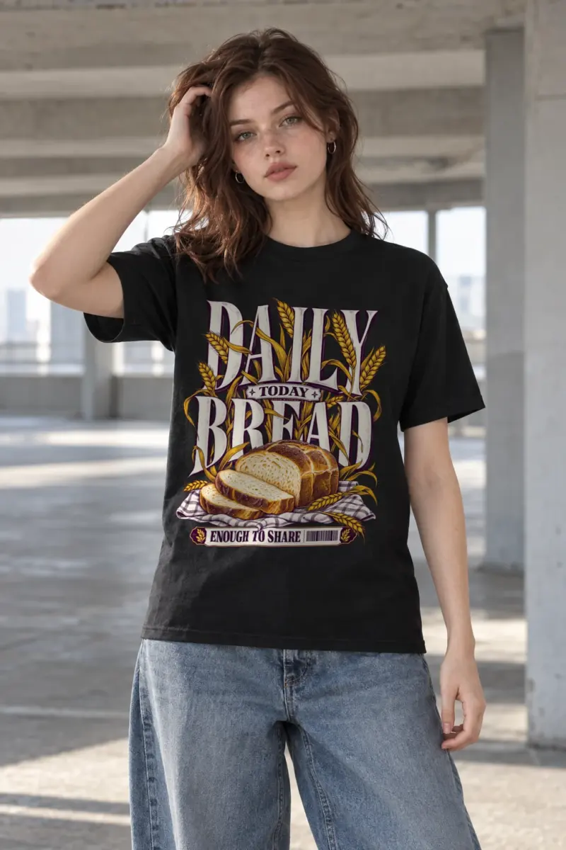 "Daily Bread" Heavyweight Unisex Crewneck T-shirt