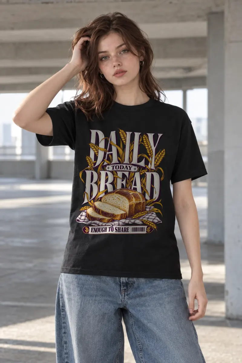 "Daily Bread" Heavyweight Unisex Crewneck T-shirt