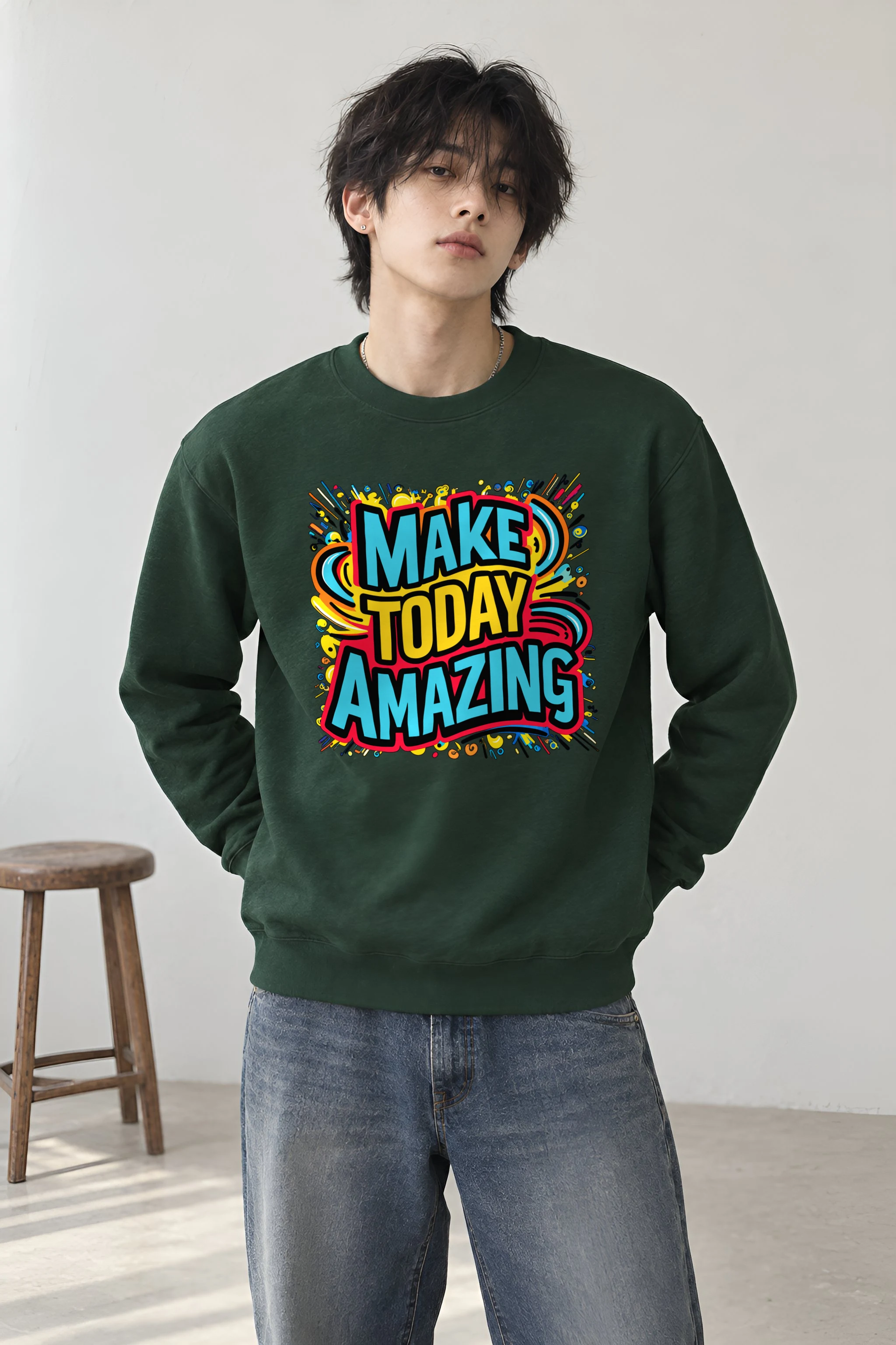 "Daily Spark" Heavy Blend Unisex Crewneck Sweatshirt