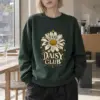 "Daisy Club Nocturne" Heavy Blend Unisex Crewneck Sweatshirt | Gildan 18000
