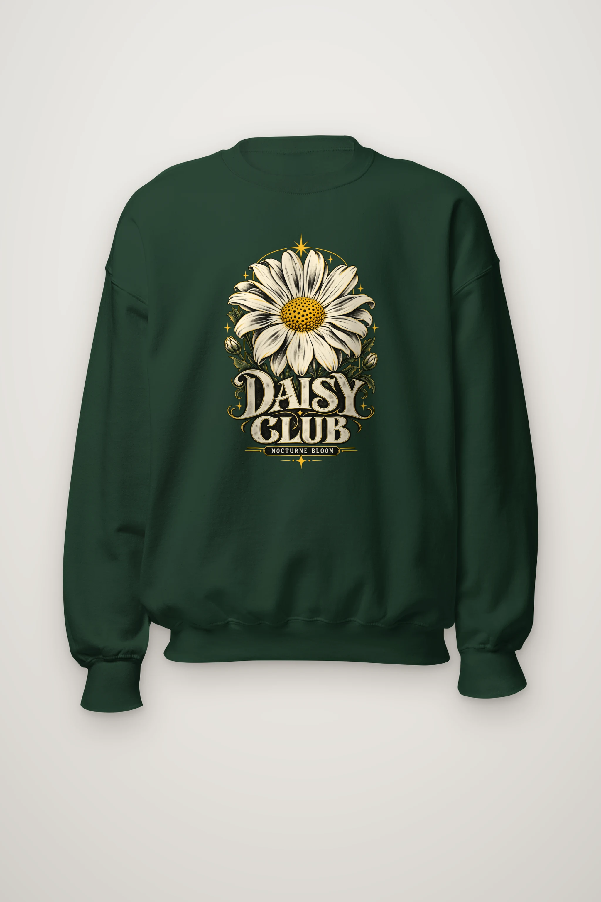 "Daisy Club Nocturne" Heavy Blend Unisex Crewneck Sweatshirt