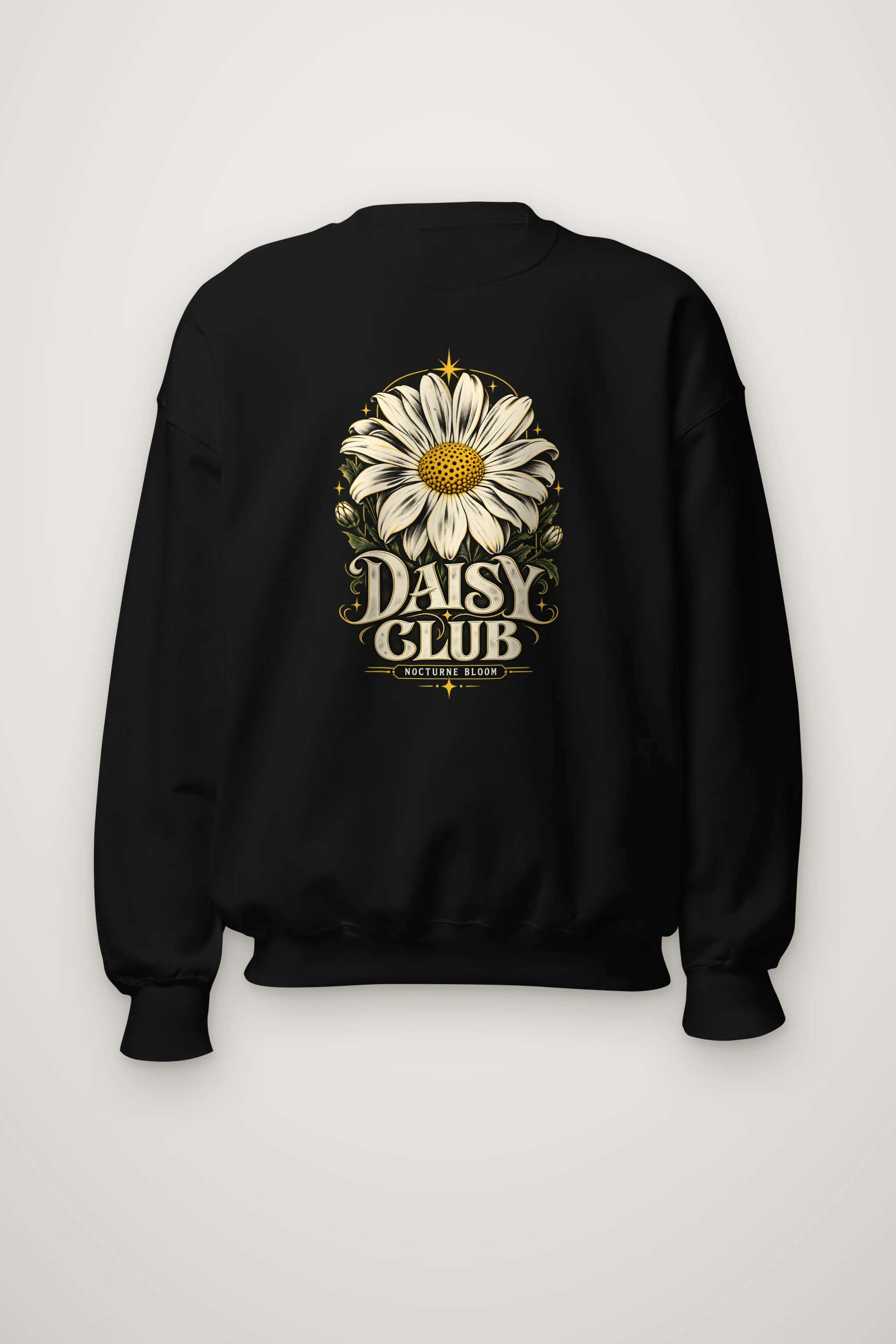 "Daisy Club Nocturne" Heavy Blend Unisex Crewneck Sweatshirt