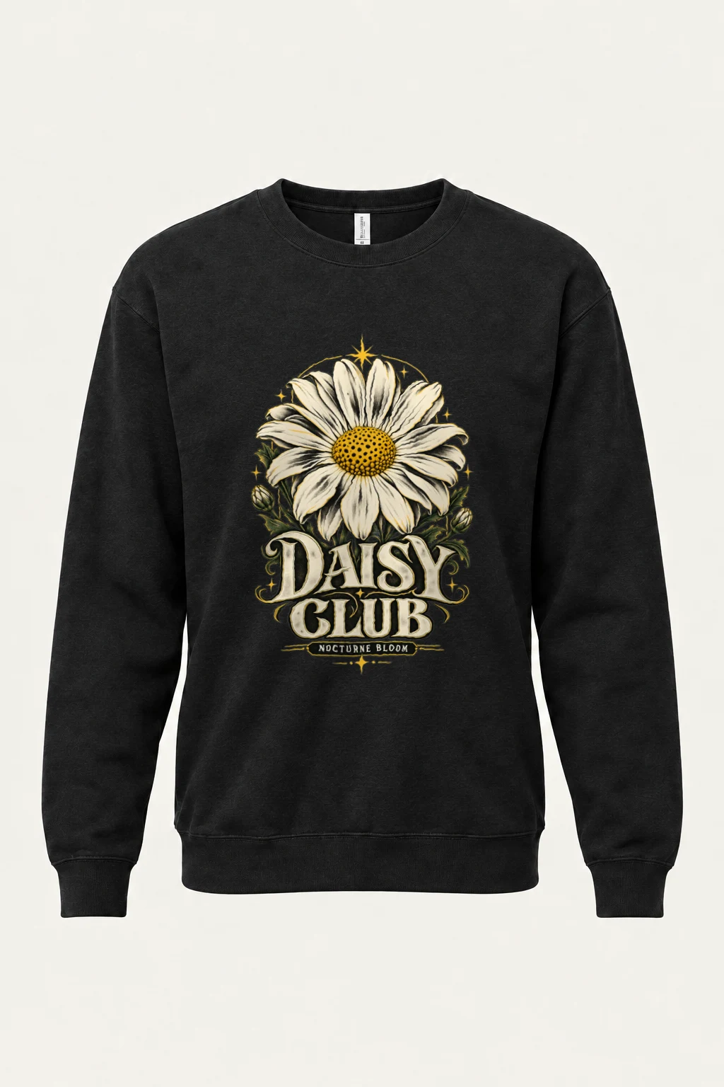 "Daisy Club Nocturne" Heavy Blend Unisex Crewneck Sweatshirt | Gildan 18000