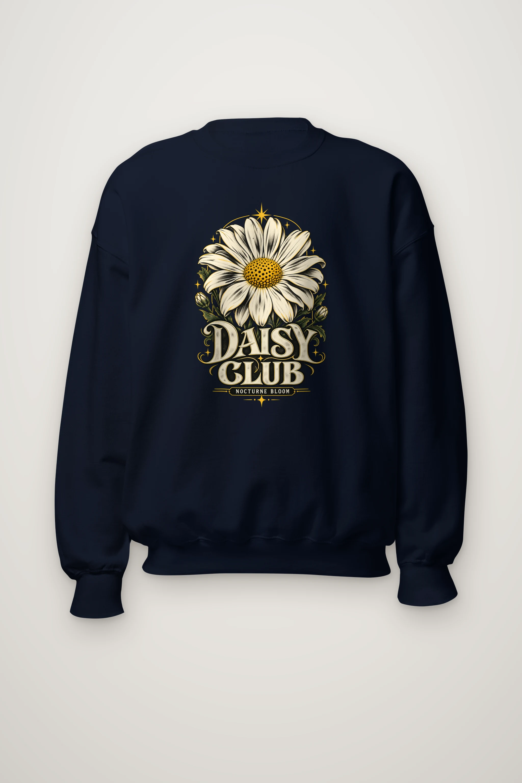 "Daisy Club Nocturne" Heavy Blend Unisex Crewneck Sweatshirt