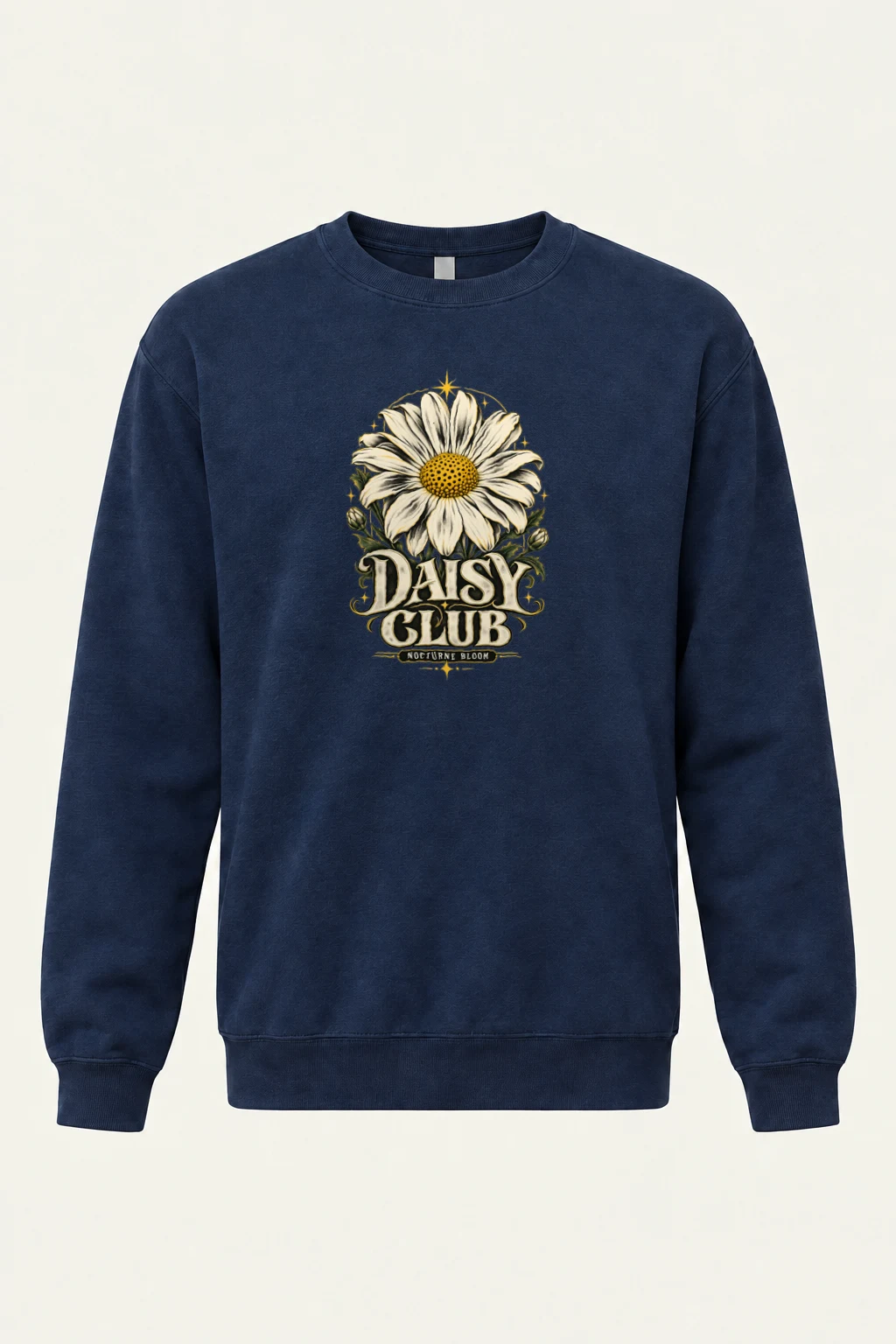 "Daisy Club Nocturne" Heavy Blend Unisex Crewneck Sweatshirt | Gildan 18000