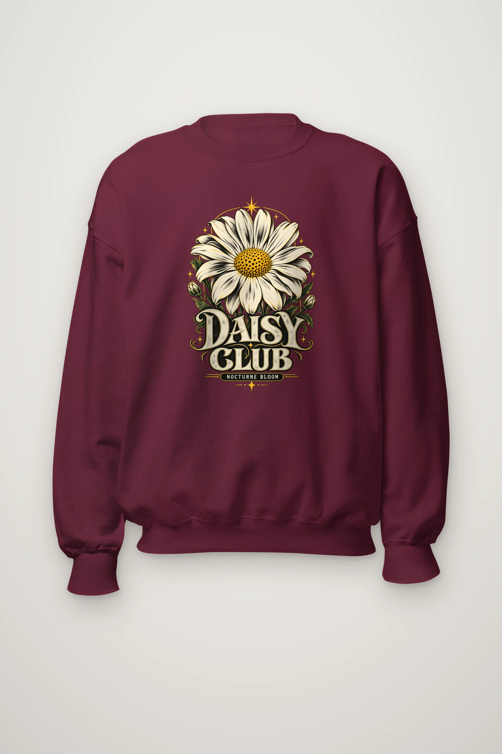 "Daisy Club Nocturne" Heavy Blend Unisex Crewneck Sweatshirt