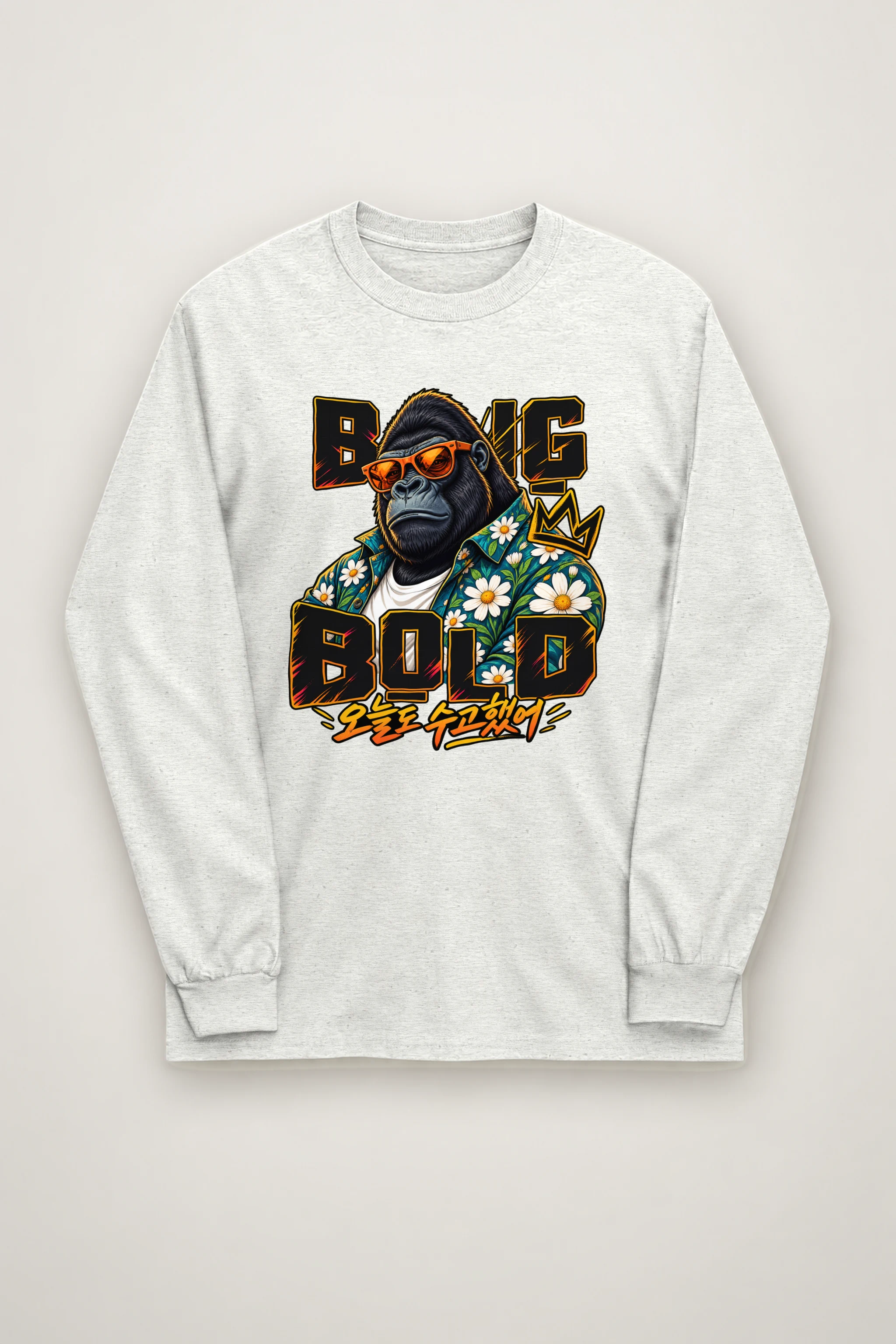 "Daisy Shirt Gorilla" Unisex Longsleeve T-shirt