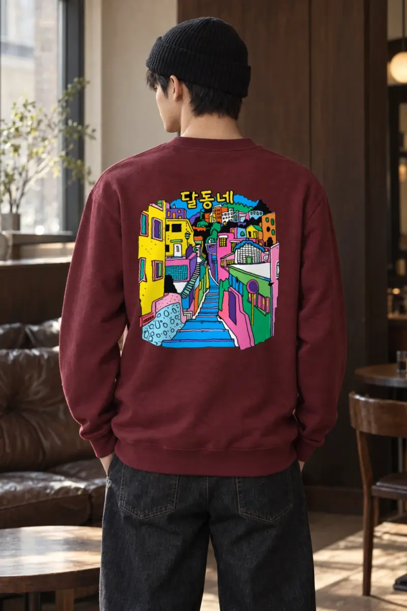 "Daldongne Stairs" Heavy Blend Unisex Crewneck Sweatshirt