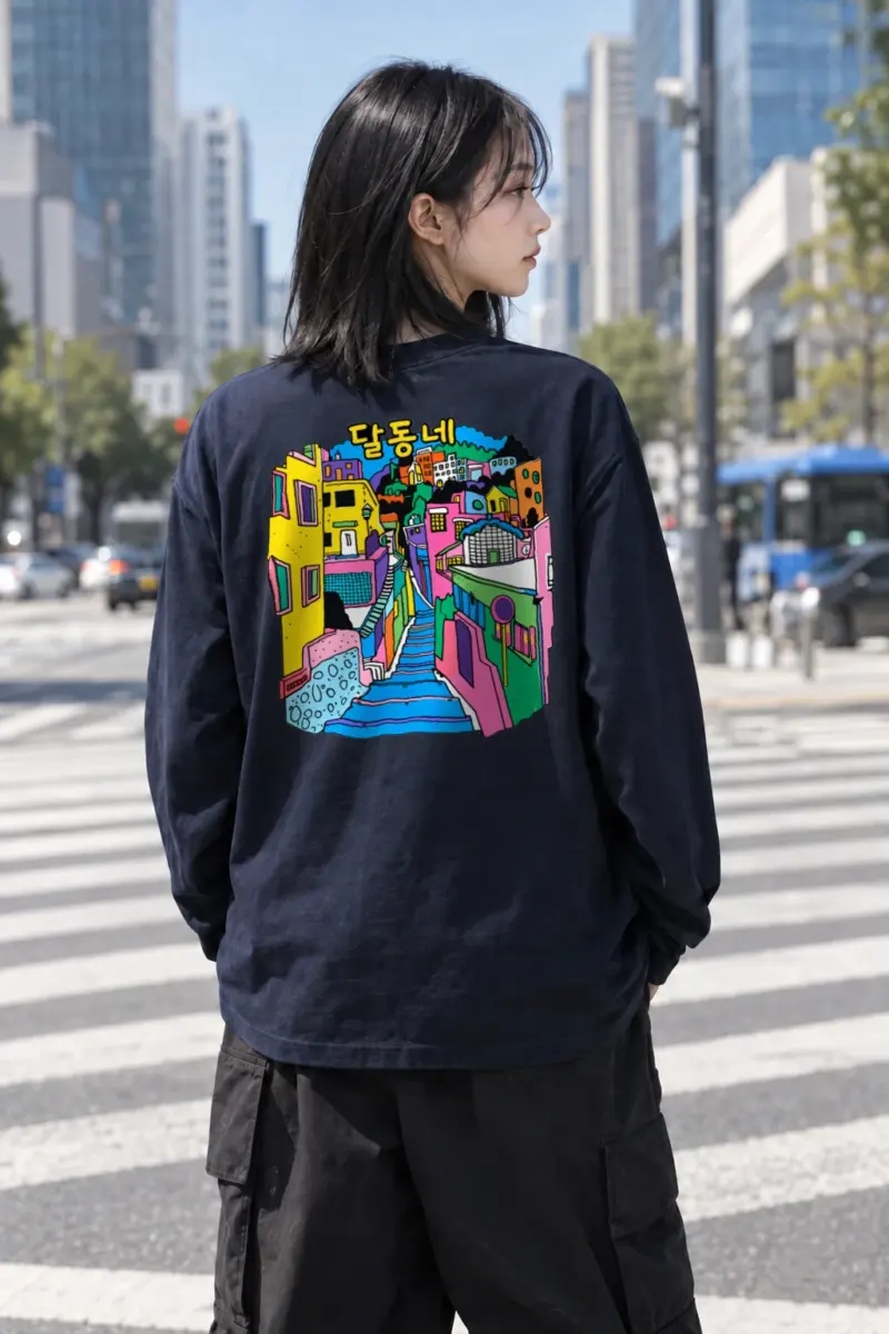 "Daldongne Stairs" Unisex Longsleeve T-shirt | Gildan 2400