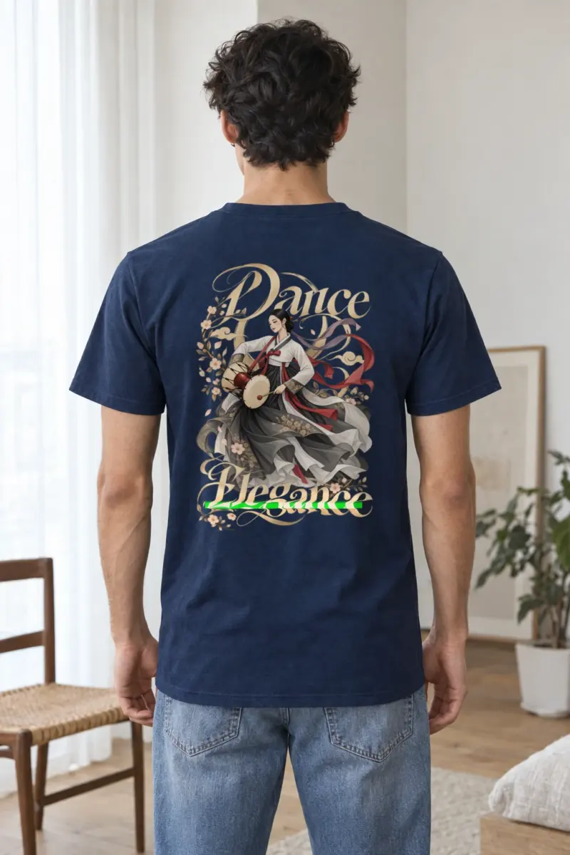 "Dance Elegance" Heavyweight Unisex Crewneck T-shirt | Gildan 5000